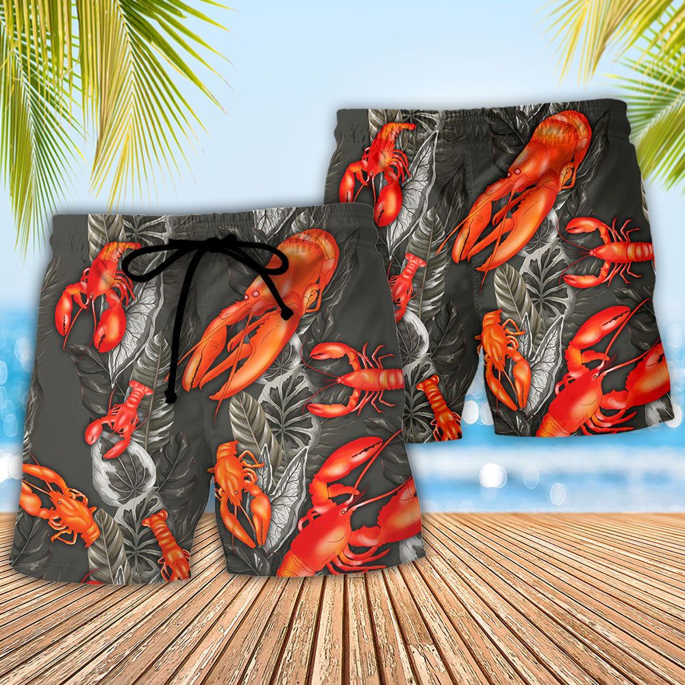 Lobster That Lobster Looked At Me Funny Tropical Vibe Amazing Style Trendy Aloha Hawaiian Beach Shorts