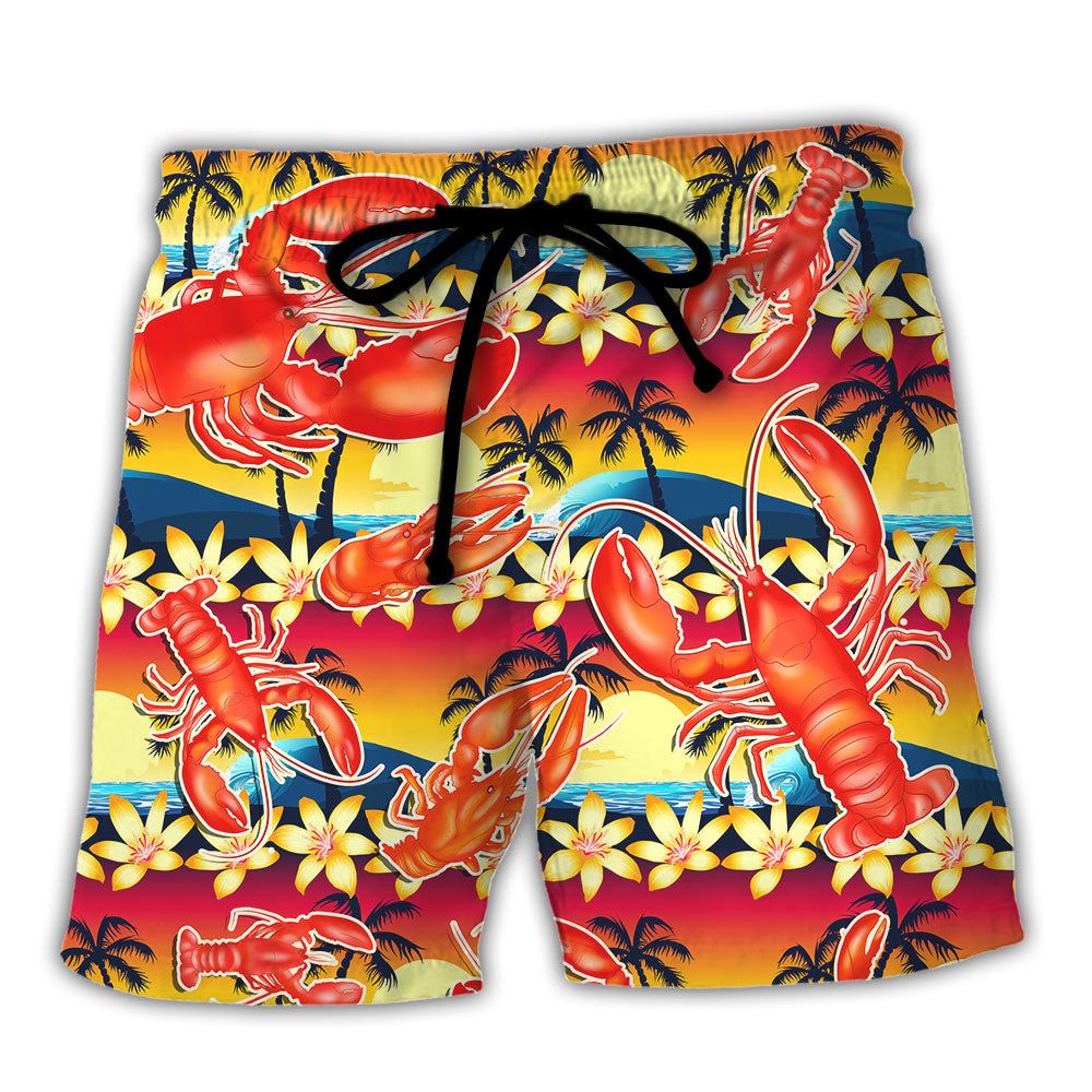 Lobster This Is What An Awesome Lobster Lover Looks Like Tropical Vibe Amazing Style Trendy Aloha Hawaiian Beach Shorts Lobster This Is What An Awesome Lobster Lover Looks Like Tropical Vibe Amazing Style Trendy Aloha Hawaiian Beach Shorts
