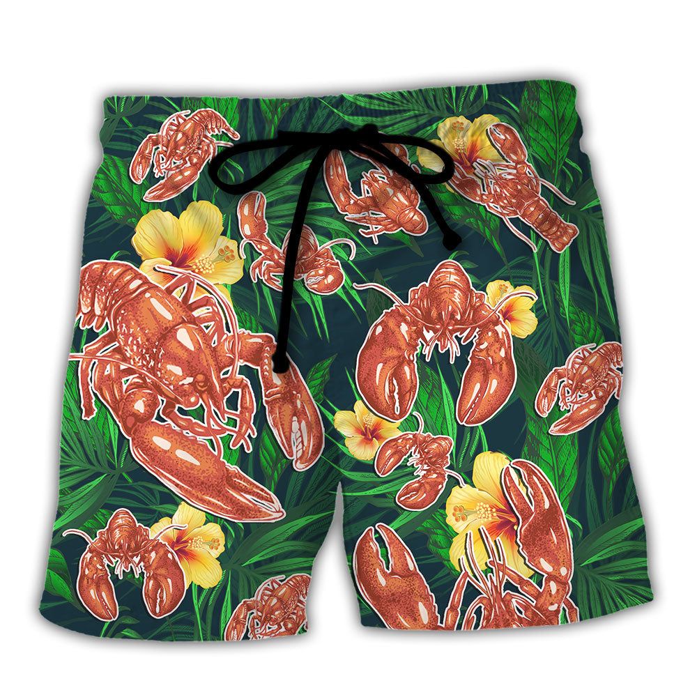 Lobster What Happened When The Crustacean Funny Quote Tropical Vibe Amazing Style Trendy Aloha Hawaiian Beach Shorts Lobster What Happened When The Crustacean Funny Quote Tropical Vibe Amazing Style Trendy Aloha Hawaiian Beach Shorts
