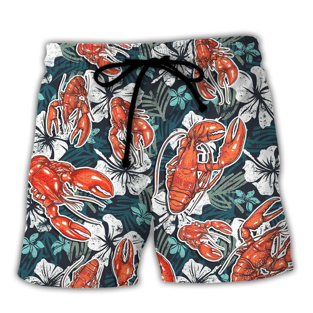 Lobster When Life Gives You Lemons Order The Lobster Tail Tropical Vibe Amazing Style Trendy Aloha Hawaiian Beach Shorts Lobster When Life Gives You Lemons Order The Lobster Tail Tropical Vibe Amazing Style Trendy Aloha Hawaiian Beach Shorts