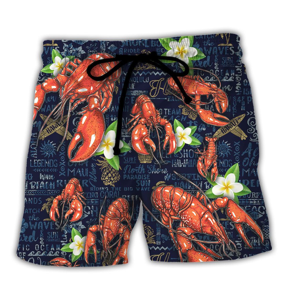 Lobstering Feed Me Lobster & Tell Me I’m Pretty Tropical Vibe Trendy Aloha Hawaiian Beach Shorts Lobstering Feed Me Lobster & Tell Me I’m Pretty Tropical Vibe Trendy Aloha Hawaiian Beach Shorts