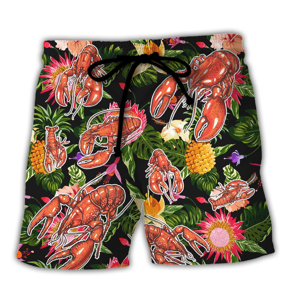 Lobstering Lobstah & Beeah That’s Why I’m Heeah Tropical Vibe Trendy Aloha Hawaiian Beach Shorts Lobstering Lobstah & Beeah That’s Why I’m Heeah Tropical Vibe Trendy Aloha Hawaiian Beach Shorts
