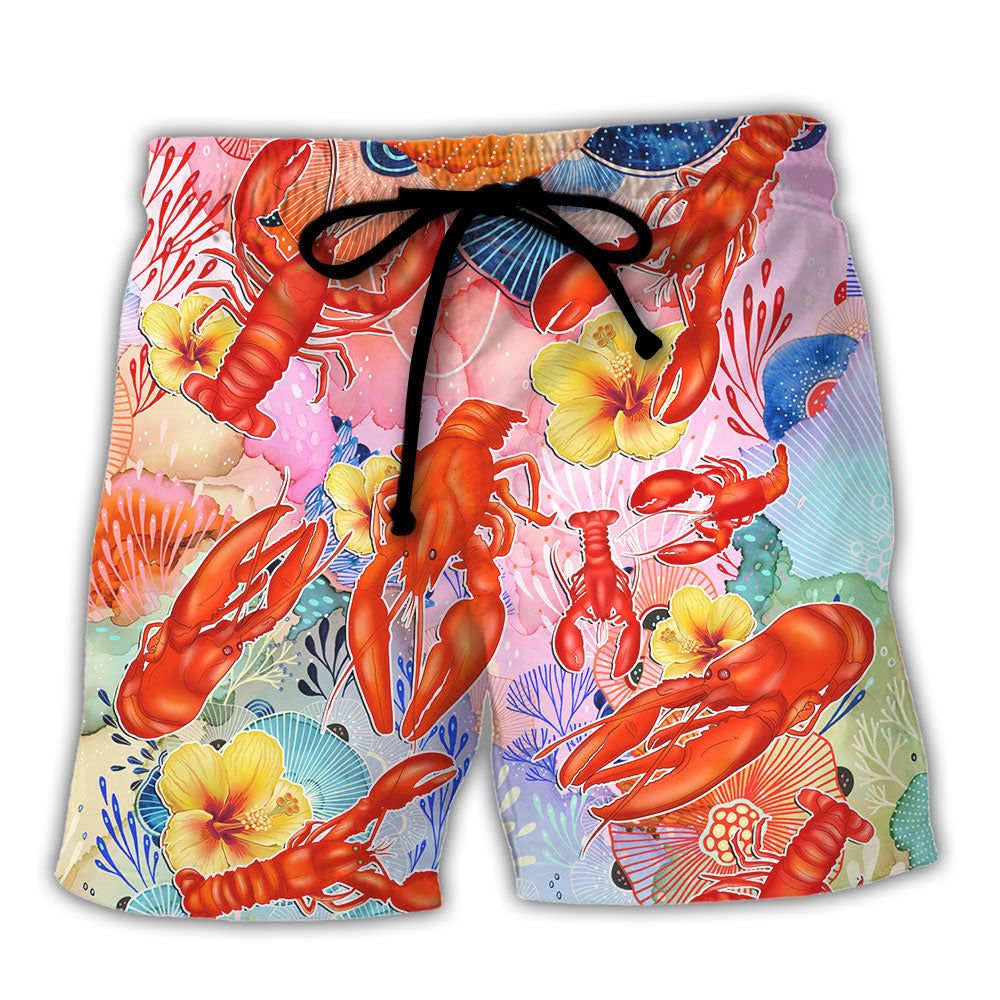 Lobstering We Don’t Measure We Just Spinkle The Spirits Tropical Vibe Trendy Aloha Hawaiian Beach Shorts Lobstering We Don’t Measure We Just Spinkle The Spirits Tropical Vibe Trendy Aloha Hawaiian Beach Shorts