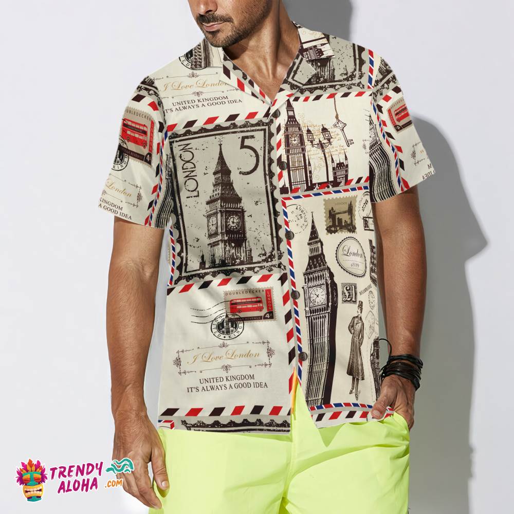 London Pattern Hawaiian Shirt London Pattern Hawaiian Shirt