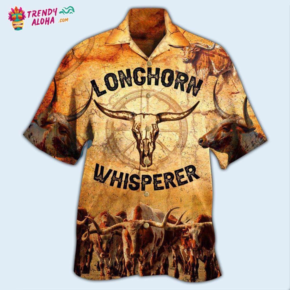 Longhorn Animals Longhorn Whisperer Hawaiian Shirt – Trendy Aloha