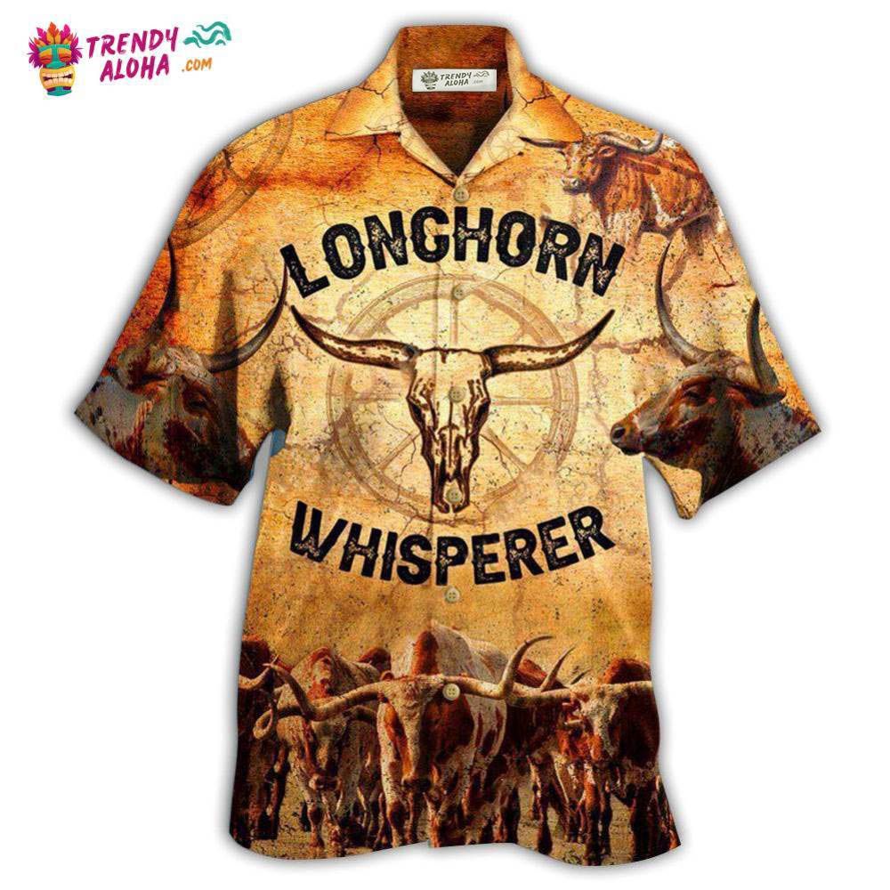 Longhorn Animals Longhorn Whisperer Hawaiian Shirt – Trendy Aloha Longhorn Animals Longhorn Whisperer Hawaiian Shirt – Trendy Aloha