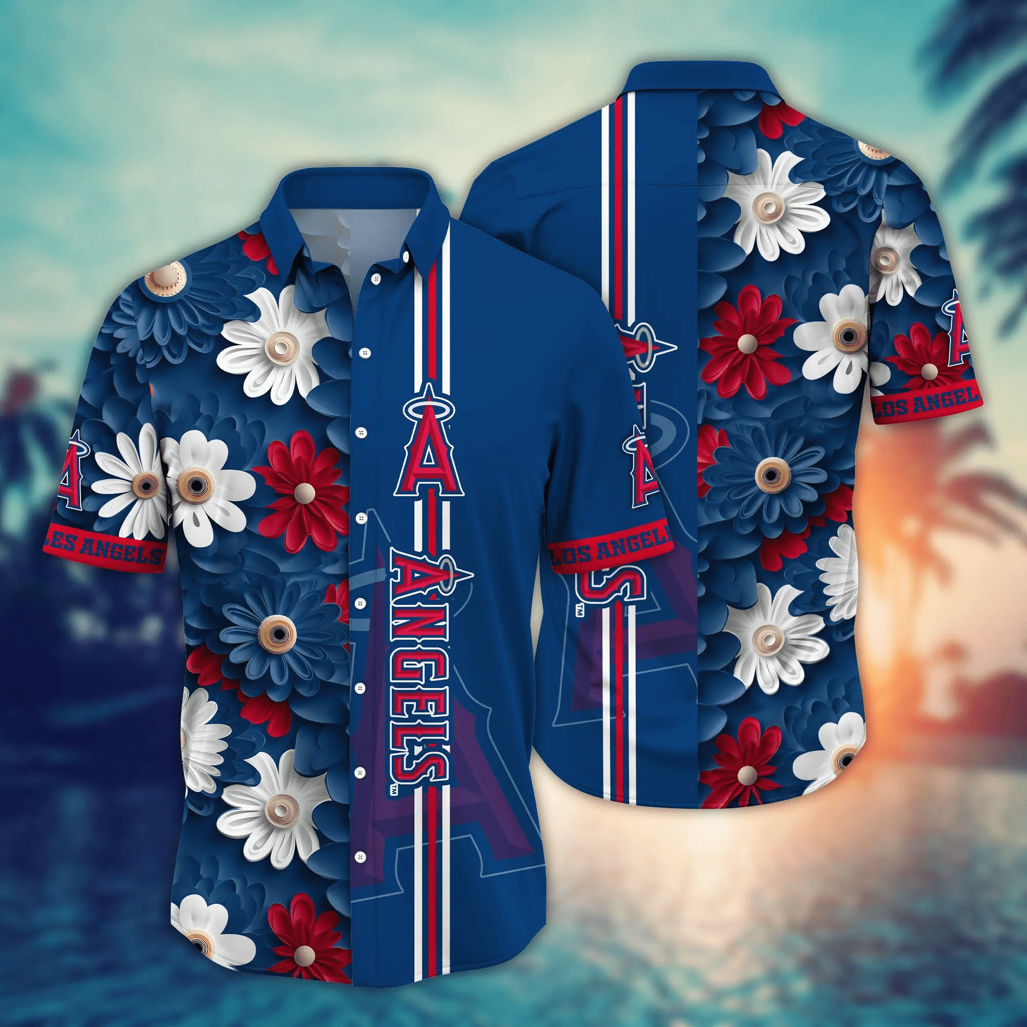 Los Angeles Angels Hawaiian Shirt Warmth Aloha Shirt Los Angeles Angels Hawaiian Shirt Warmth Aloha Shirt