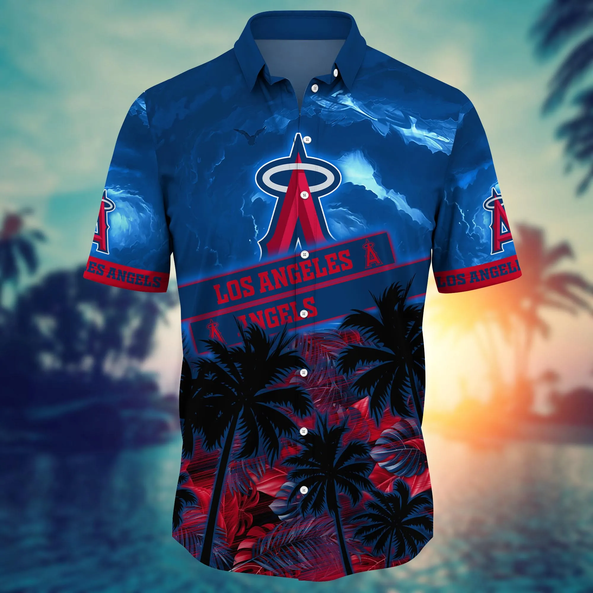 Los Angeles Angels MLB Hawaiian Shirt Getaway Aloha Shirt