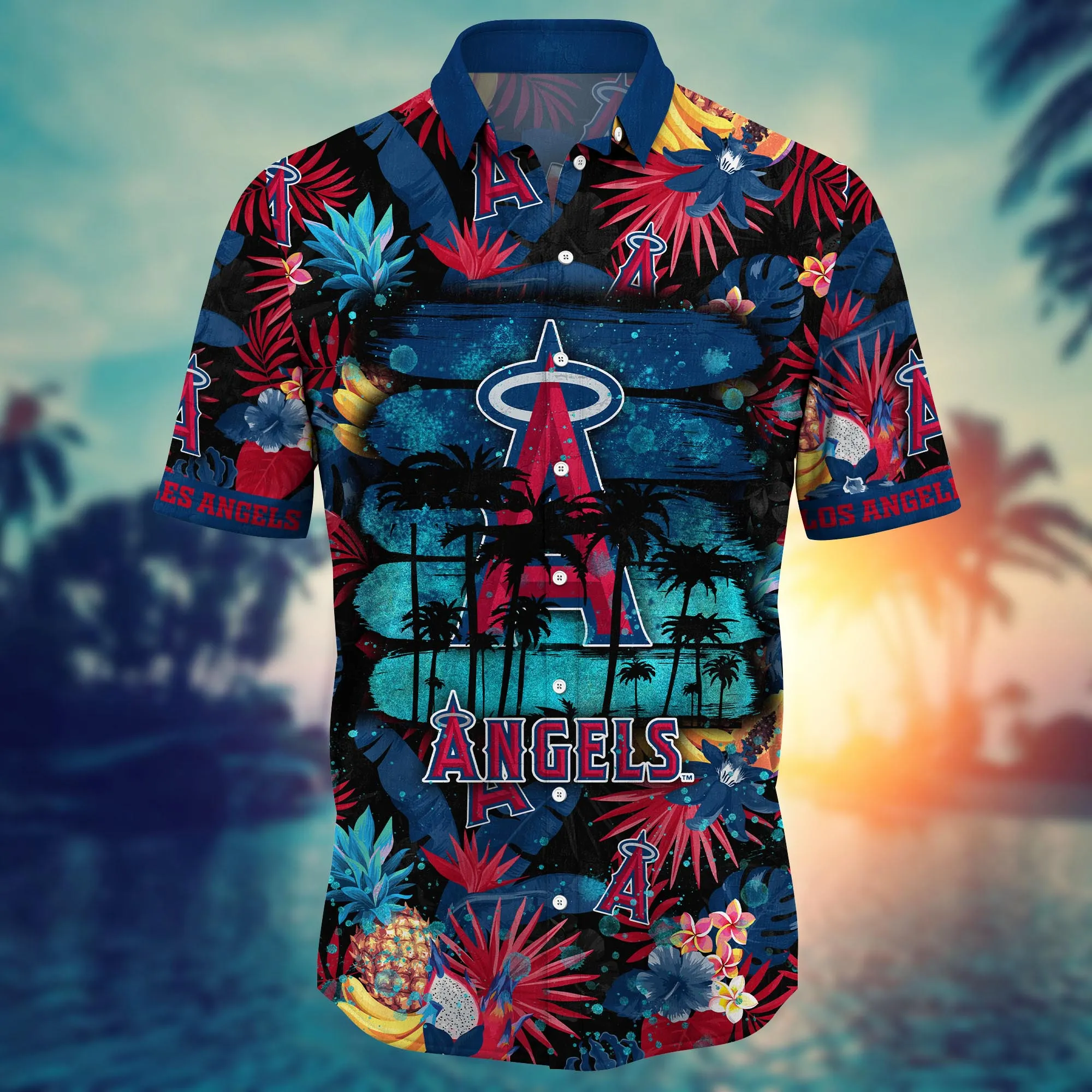 Los Angeles Angels MLB Hawaiian Shirt Hiking Aloha Shirt