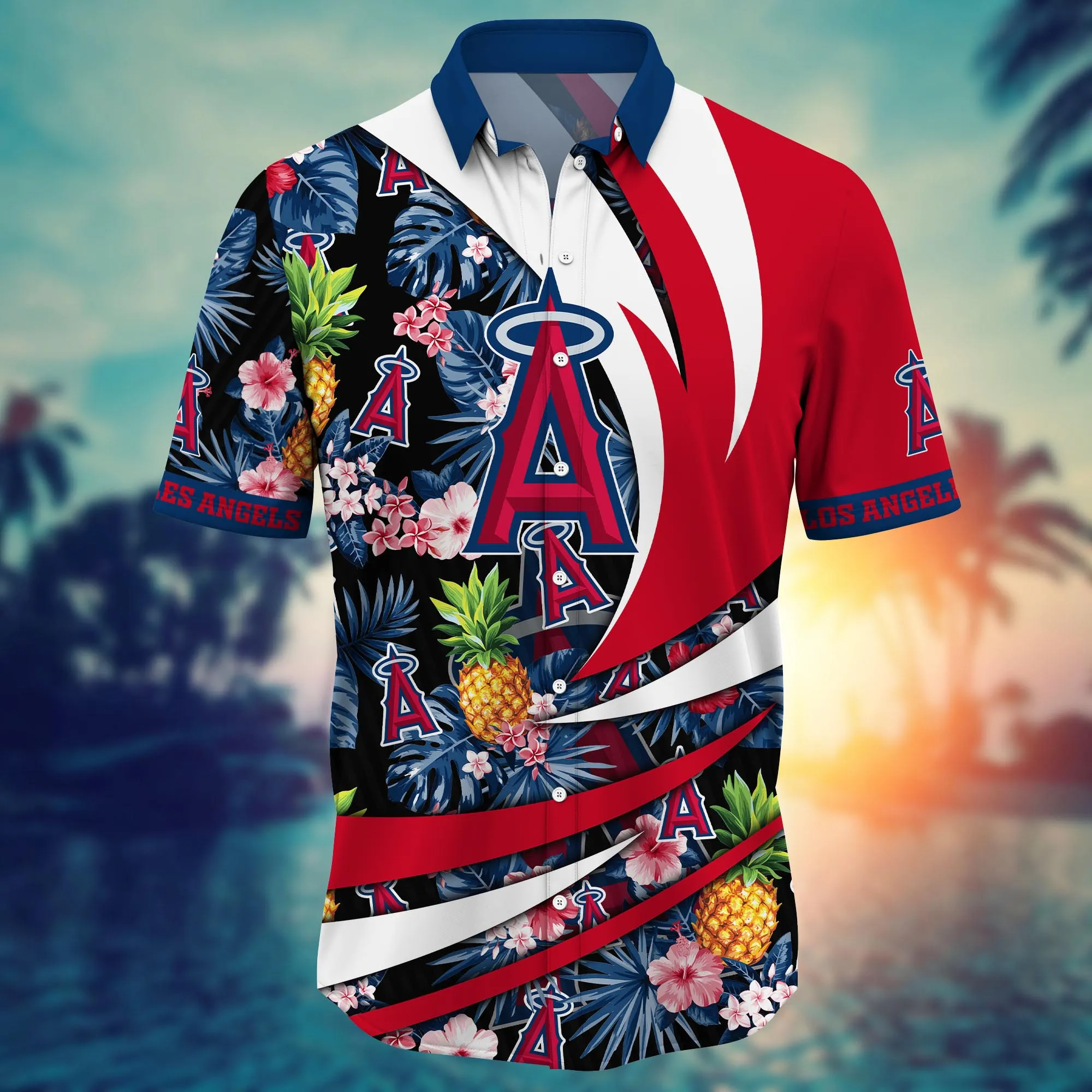 Los Angeles Angels MLB Hawaiian Shirt Summer Fruits Aloha Shirt