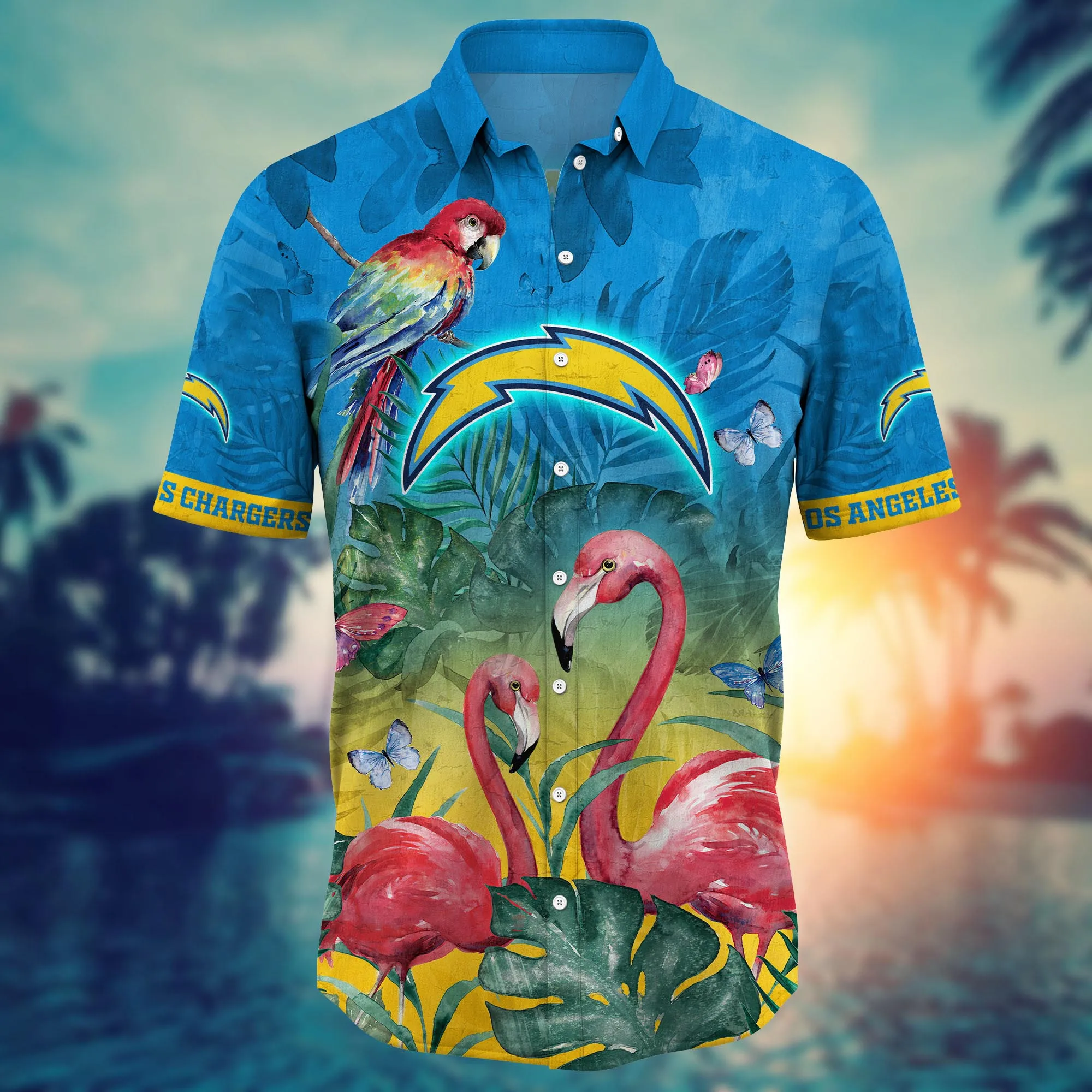 Los Angeles Chargers NFL Hawaiian Shirt Beach Days Aloha Shirt