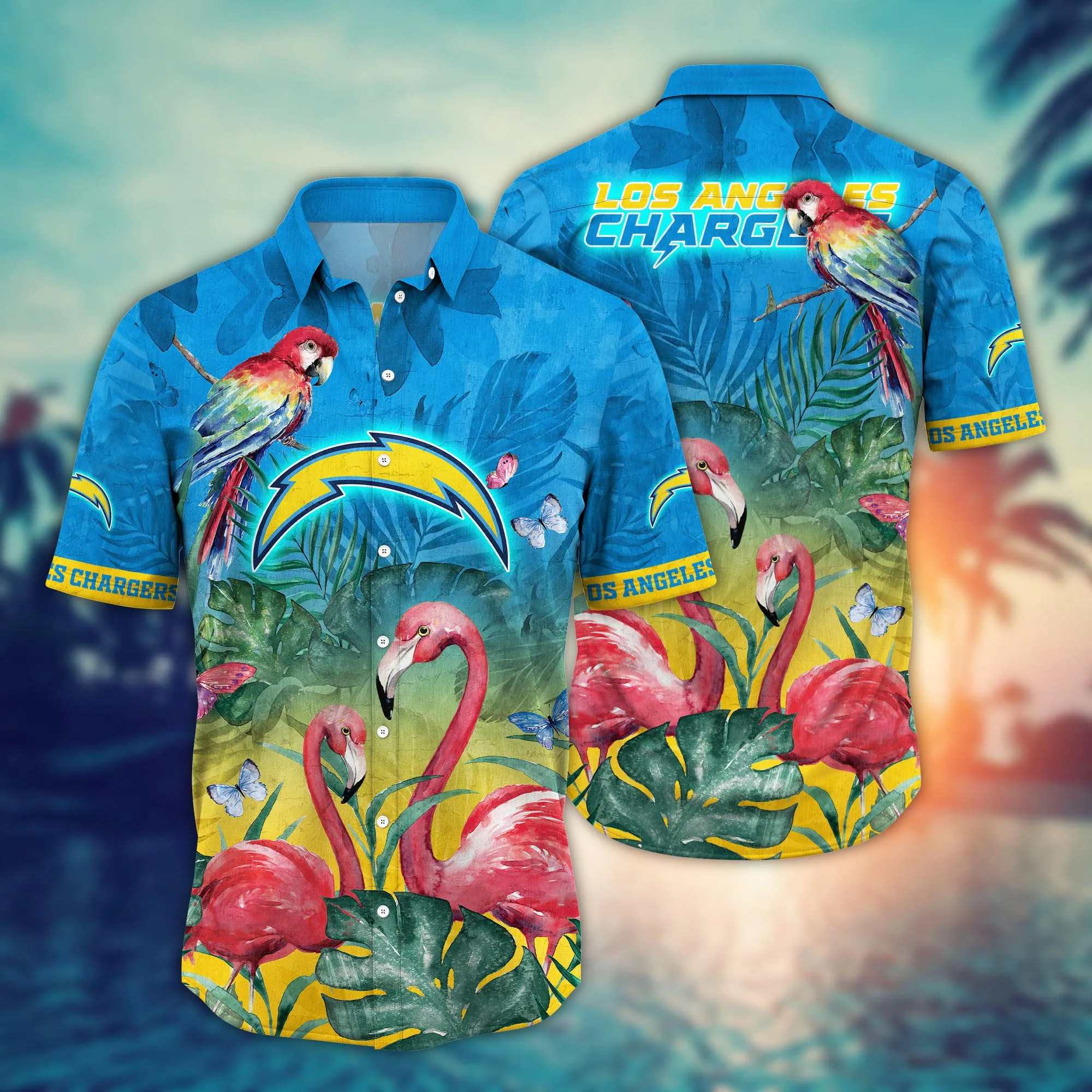 Los Angeles Chargers NFL Hawaiian Shirt Beach Days Aloha Shirt