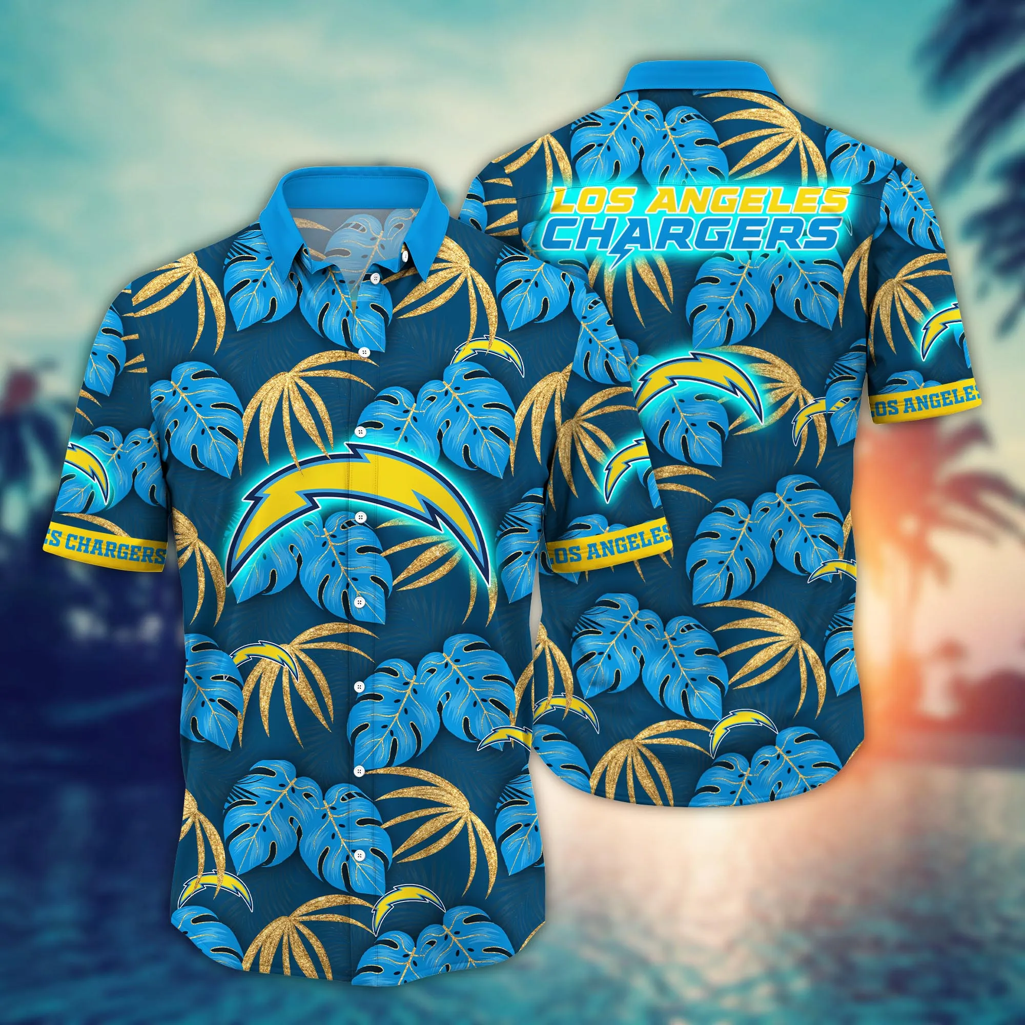 Los Angeles Chargers NFL Hawaiian Shirt Bright Days Aloha Shirt Los Angeles Chargers NFL Hawaiian Shirt Bright Days Aloha Shirt