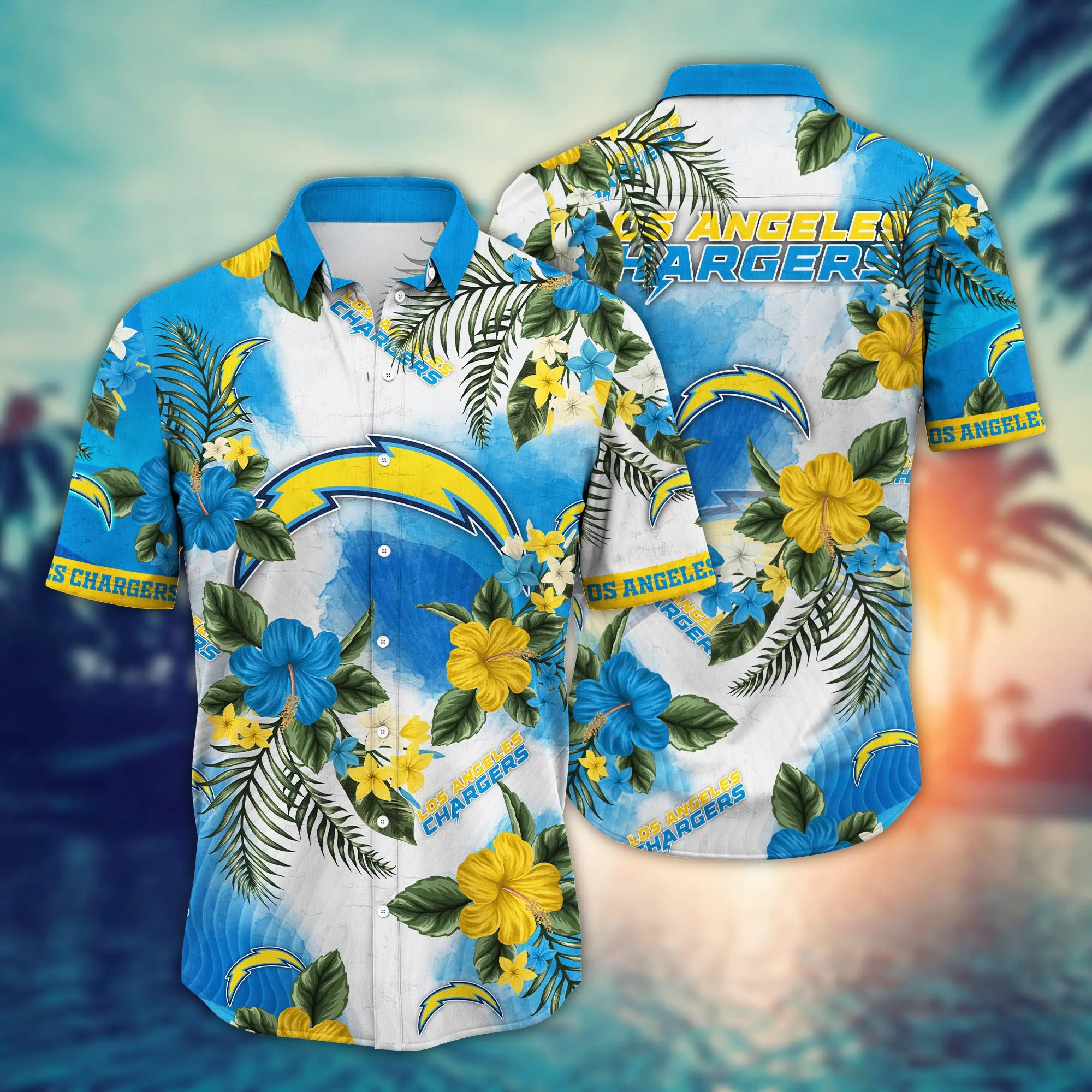 Los Angeles Chargers NFL Hawaiian Shirt Daylighttime Aloha Shirt