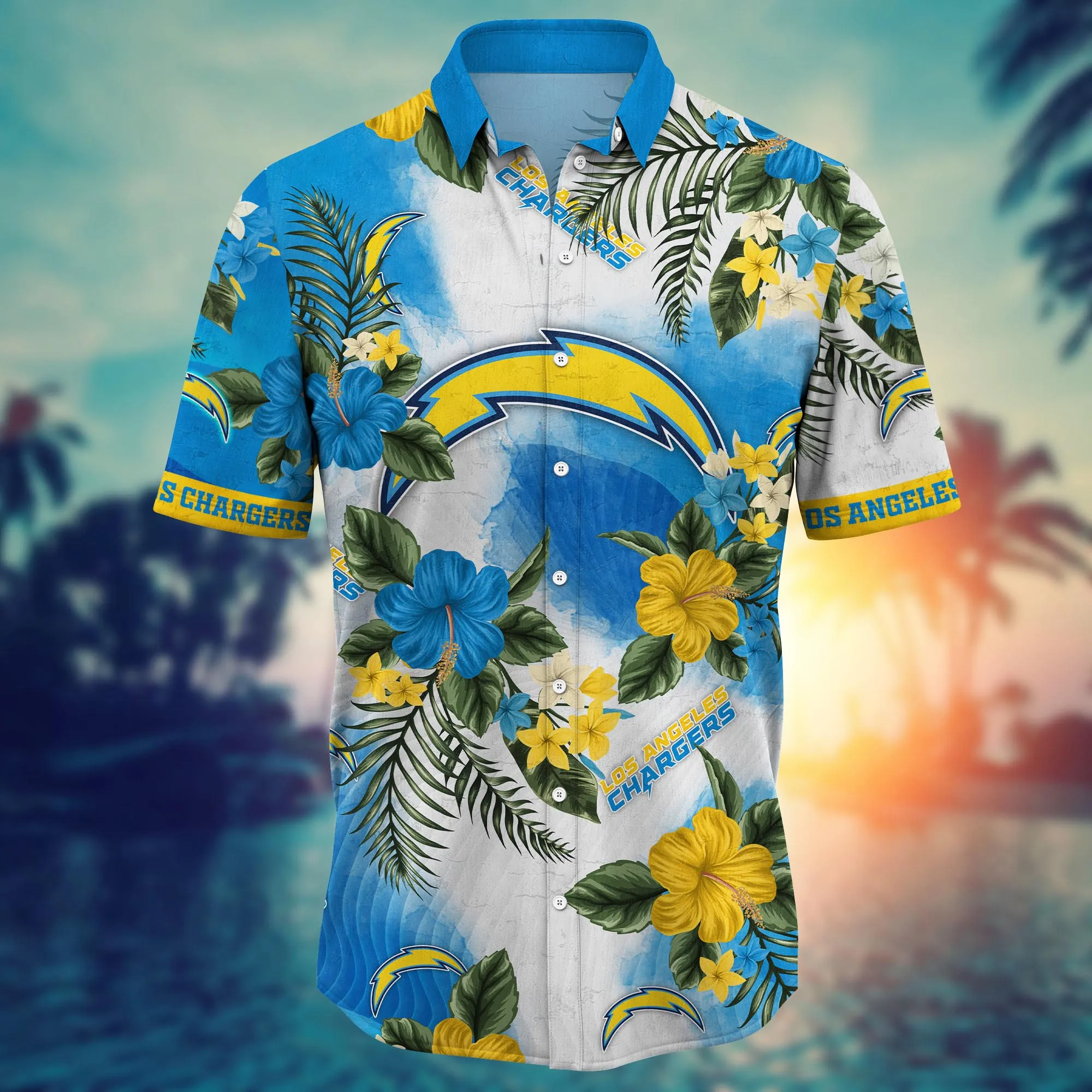 Los Angeles Chargers NFL Hawaiian Shirt Daylighttime Aloha Shirt