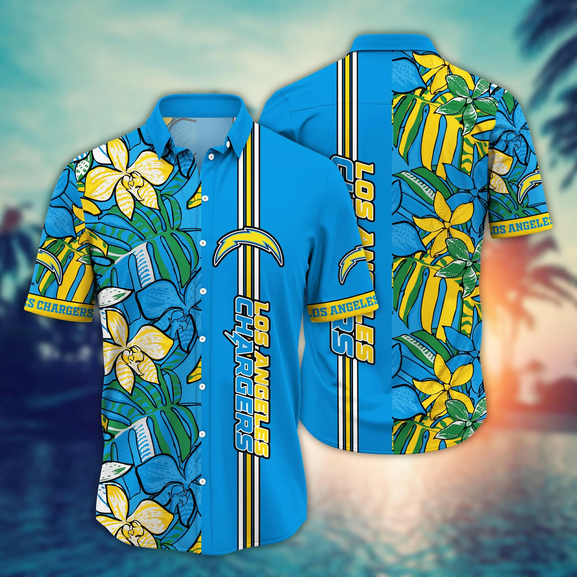 Los Angeles Chargers NFL Hawaiian Shirt Pool Days Aloha Shirt