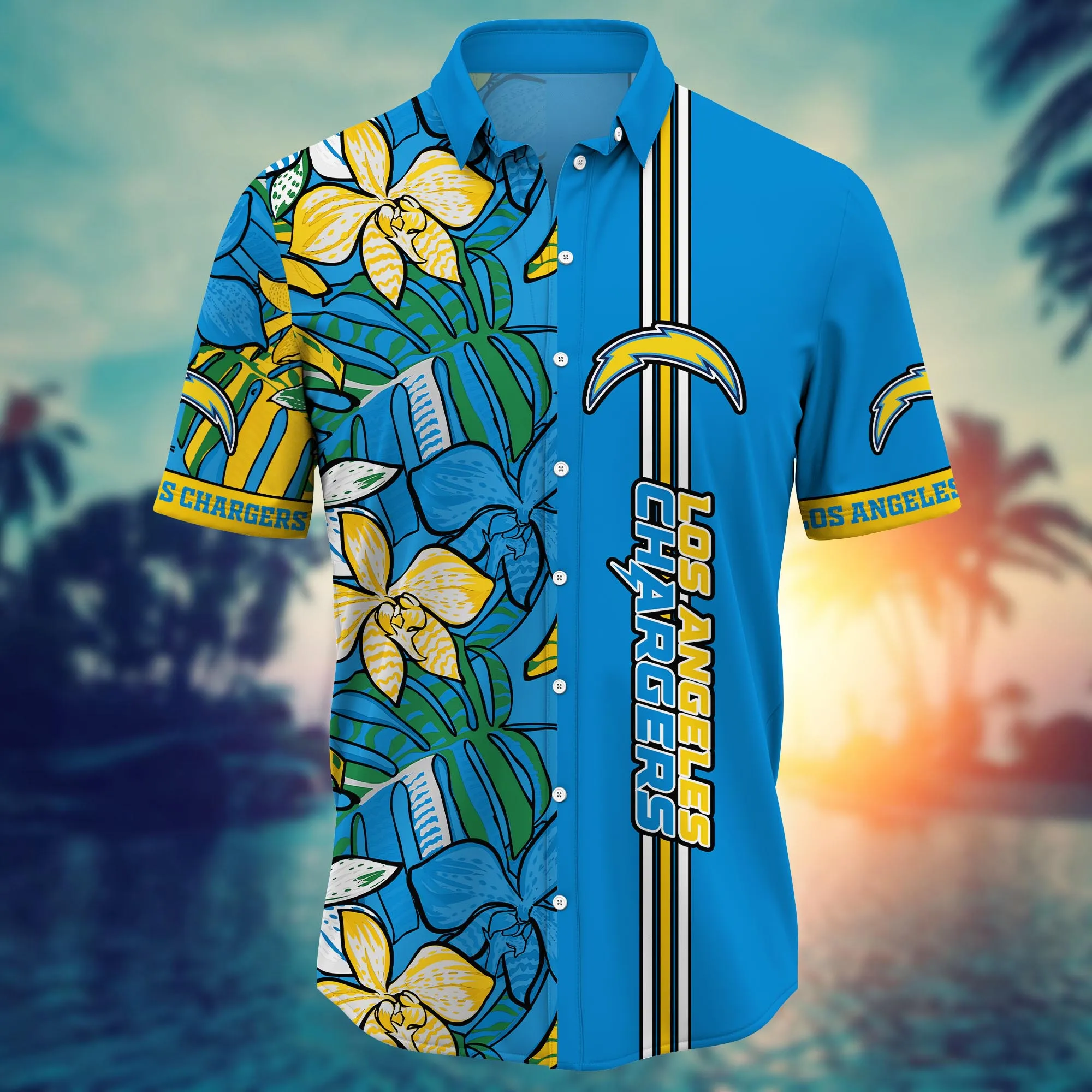 Los Angeles Chargers NFL Hawaiian Shirt Pool Days Aloha Shirt