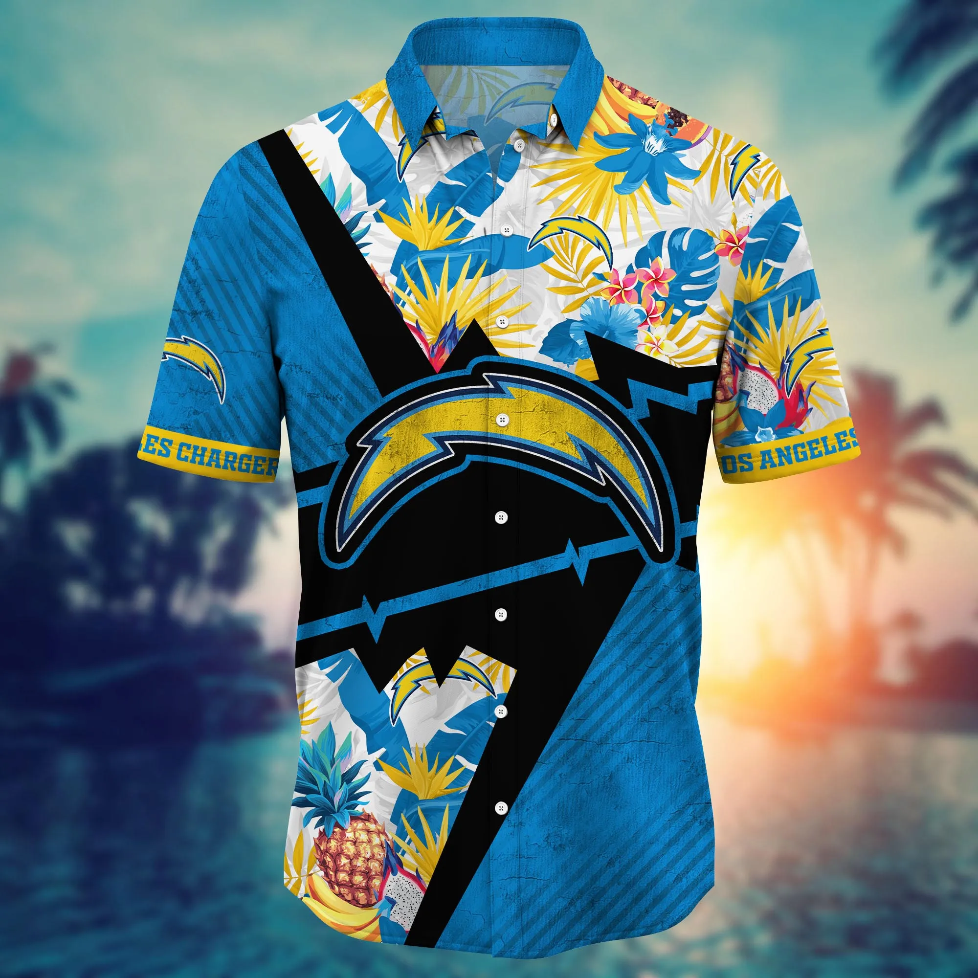 Los Angeles Chargers NFL Hawaiian Shirt Water Sports Aloha Shirt