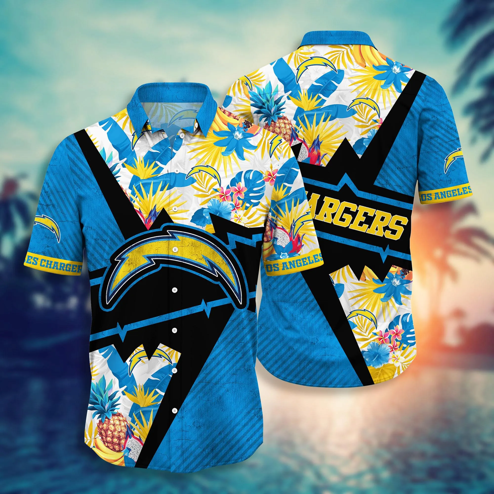 Los Angeles Chargers NFL Hawaiian Shirt Water Sports Aloha Shirt