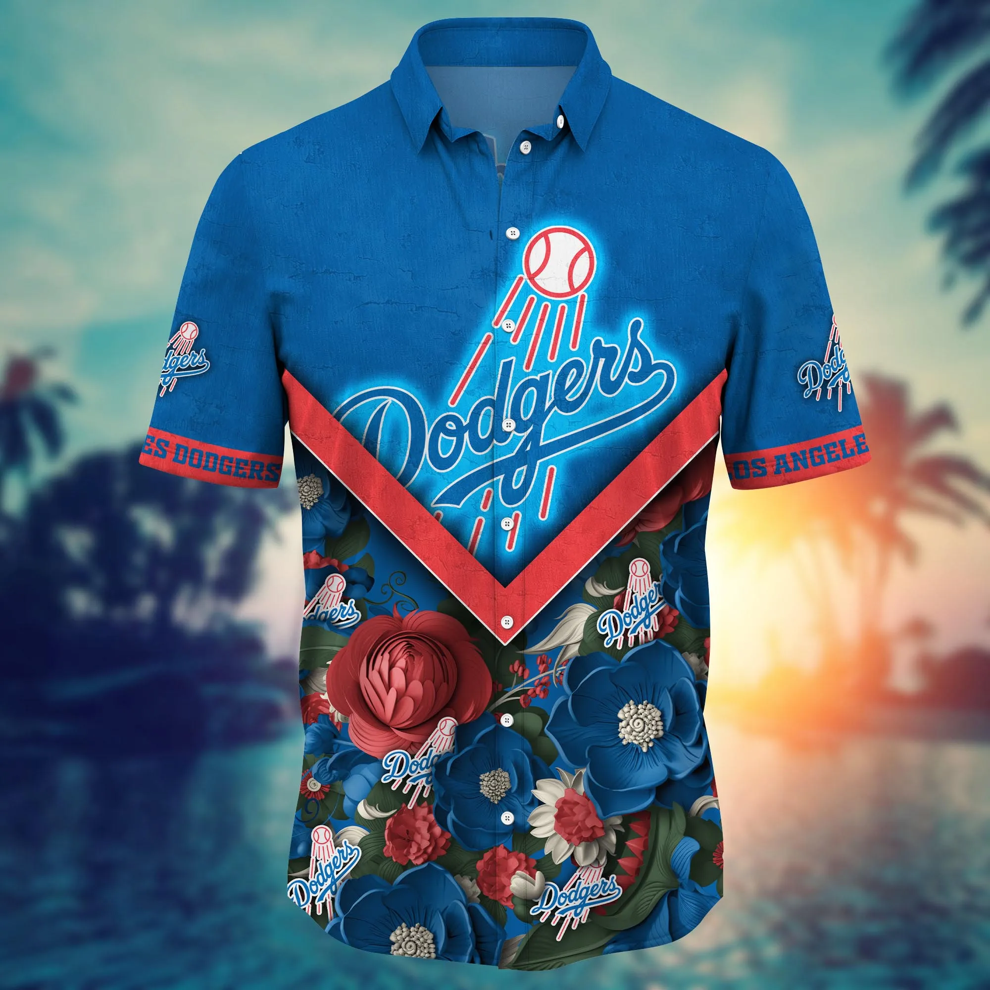 Los Angeles Dodgers MLB Hawaiian Shirt Custom Summer Nights Aloha Shirt