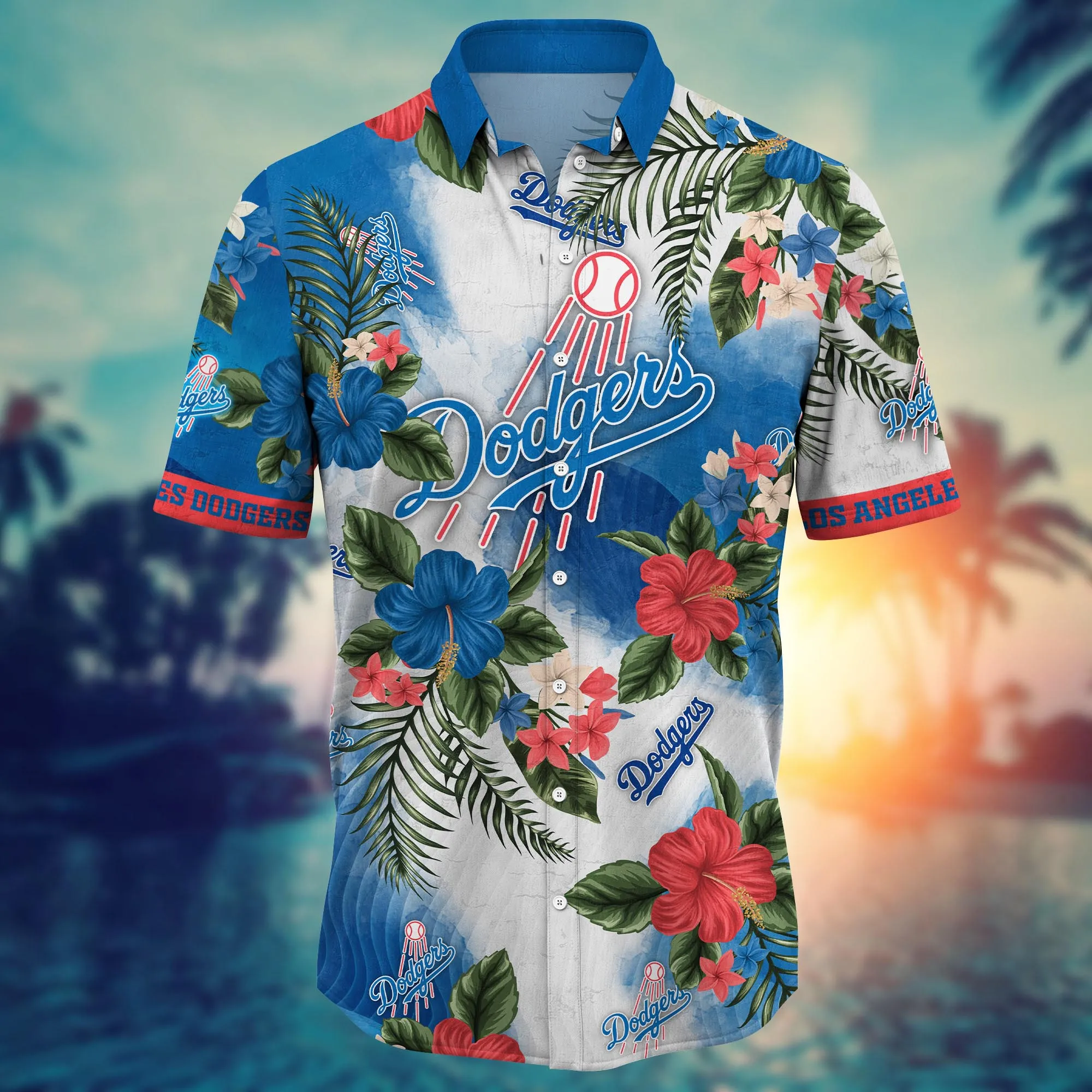 Los Angeles Dodgers MLB Hawaiian Shirt Ocean Wavestime Aloha Shirt
