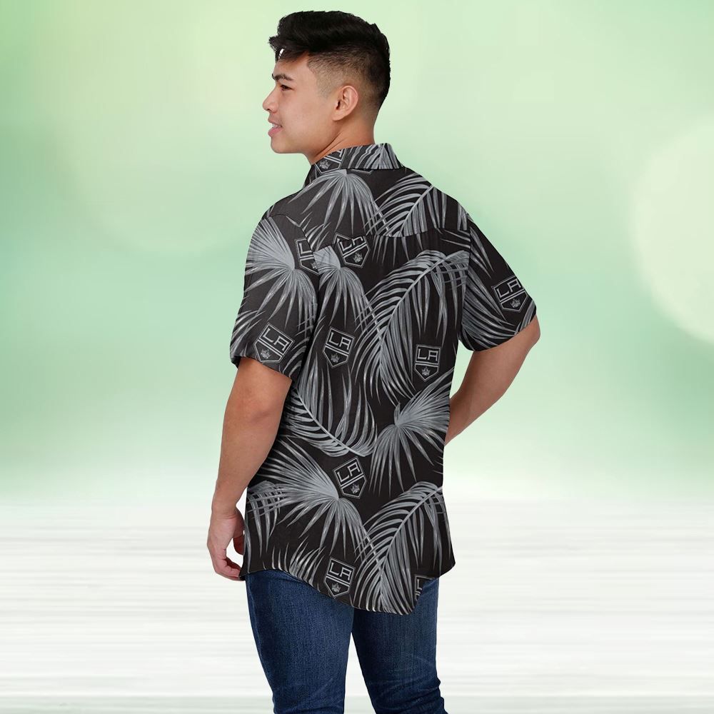 Los Angeles Kings Button Up Hawaiian Themed Shirt