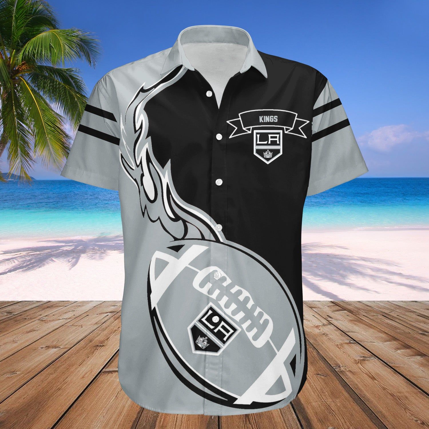 Los Angeles Kings Hawaii Shirt Flame Ball – NHL