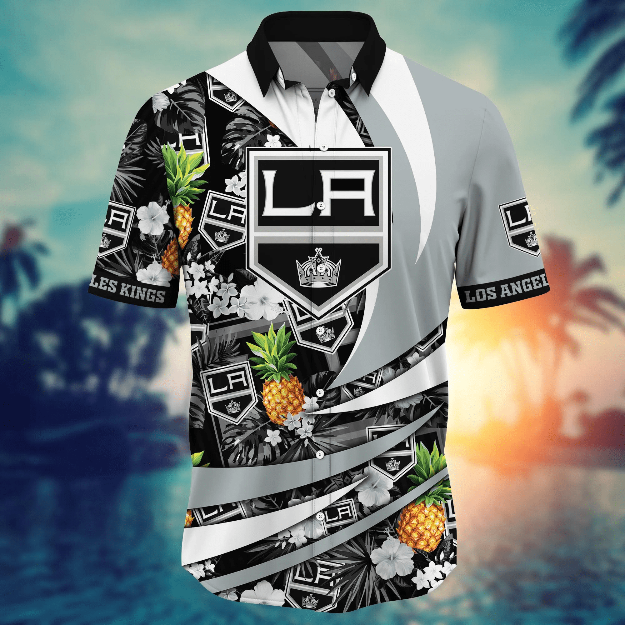 Los Angeles Kings NHL Hawaiian Shirt Fireflies Aloha Shirt