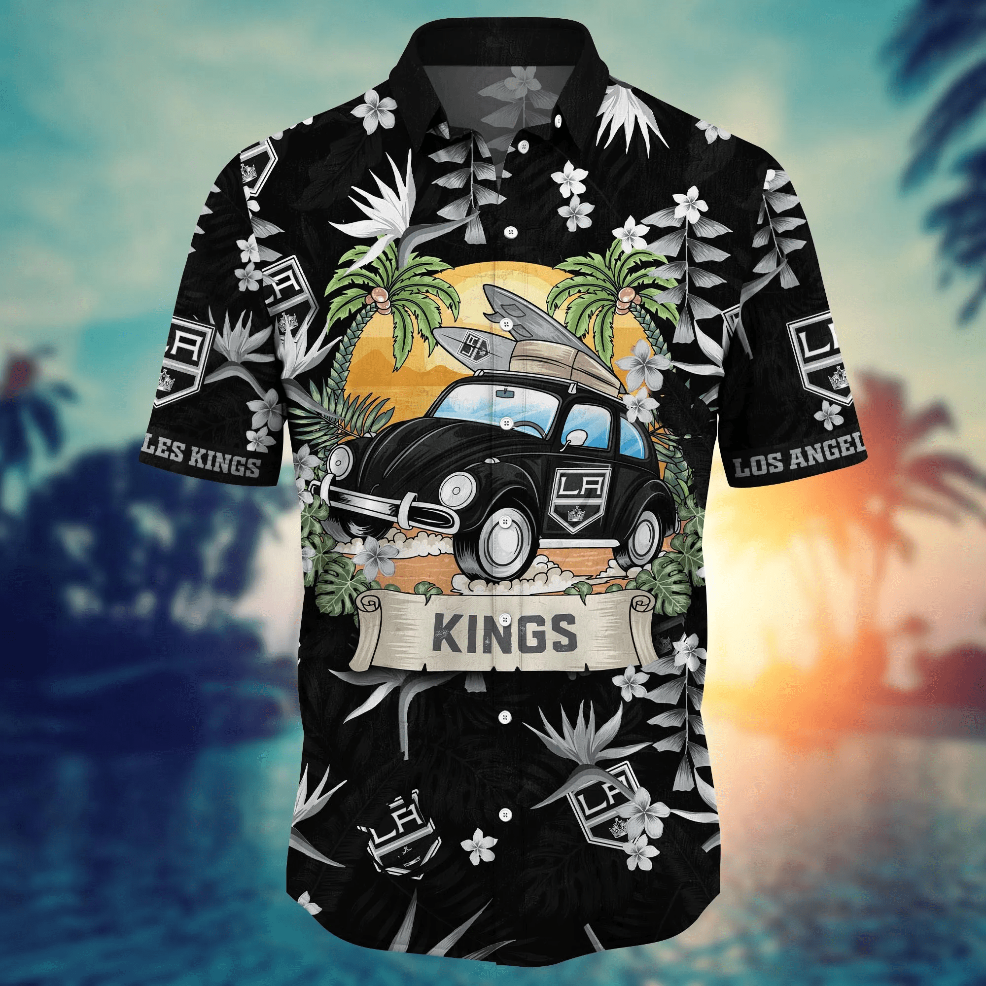 Los Angeles Kings NHL Hawaiian Shirt Ice Cream Seasontime Aloha Shirt