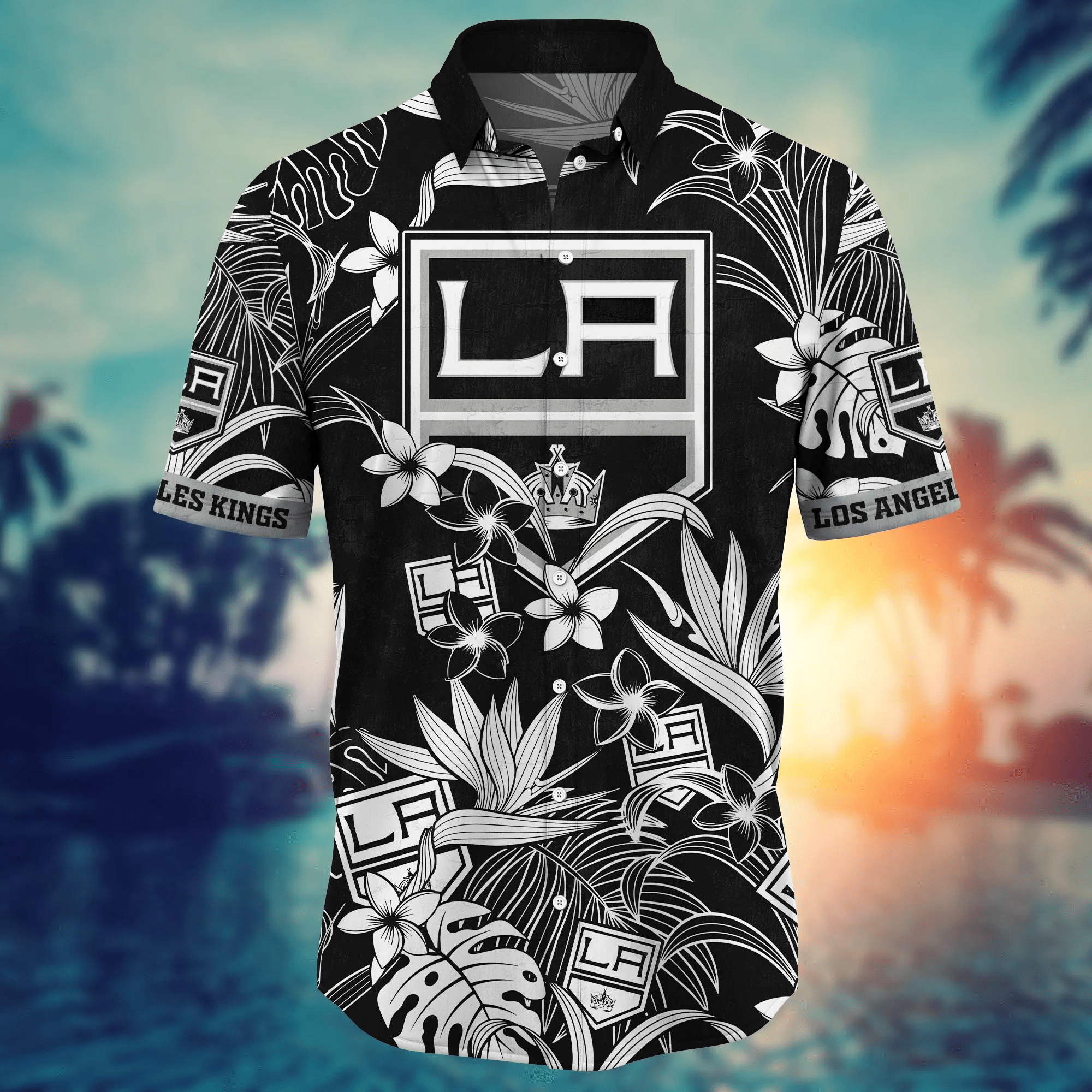 Los Angeles Kings NHL Hawaiian Shirt Sandcastles Aloha Shirt