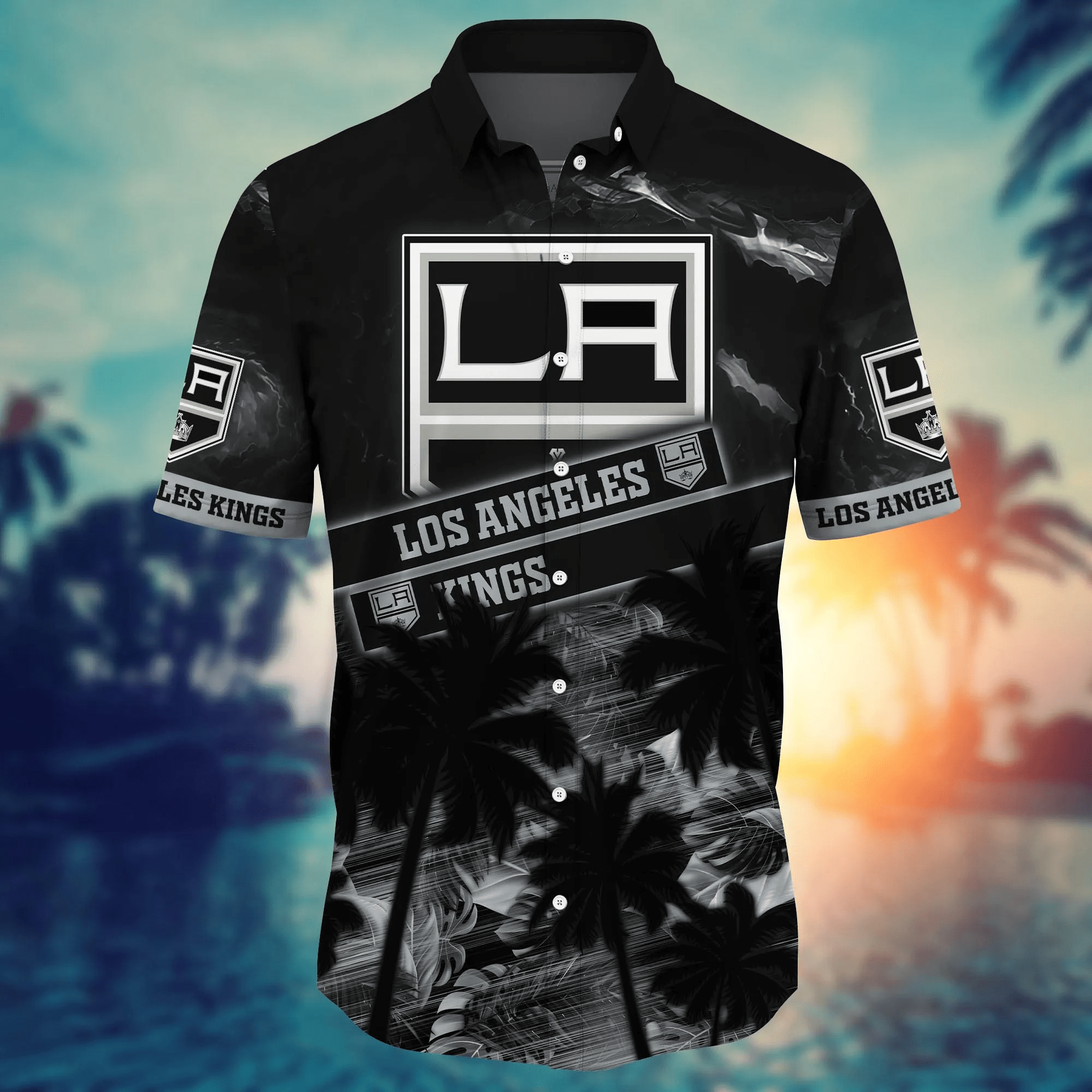 Los Angeles Kings NHL Hawaiian Shirt Tanningtime Aloha Shirt