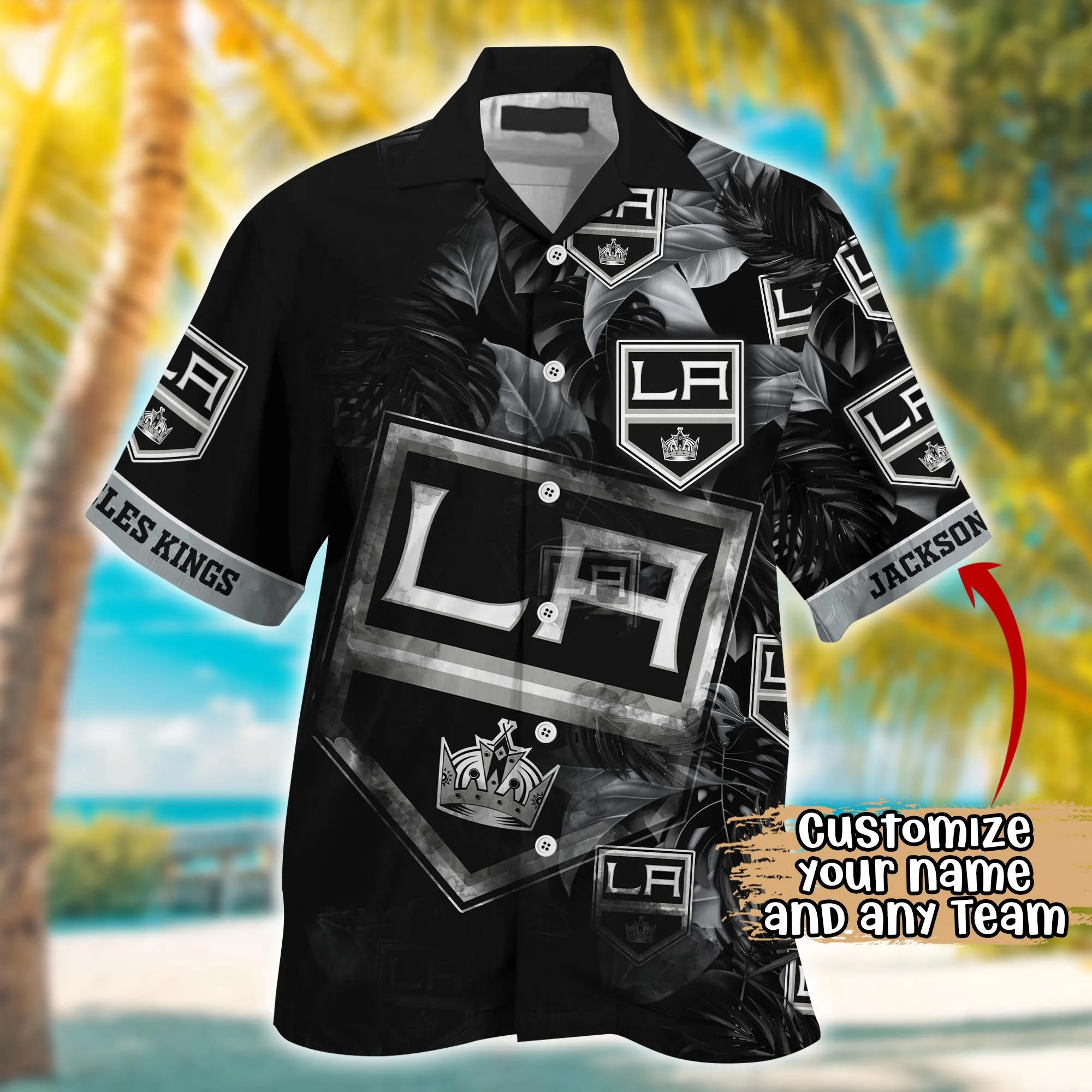 Los Angeles Kings NHL Summer Hawaii Shirt And Tshirt Custom Aloha Shirt