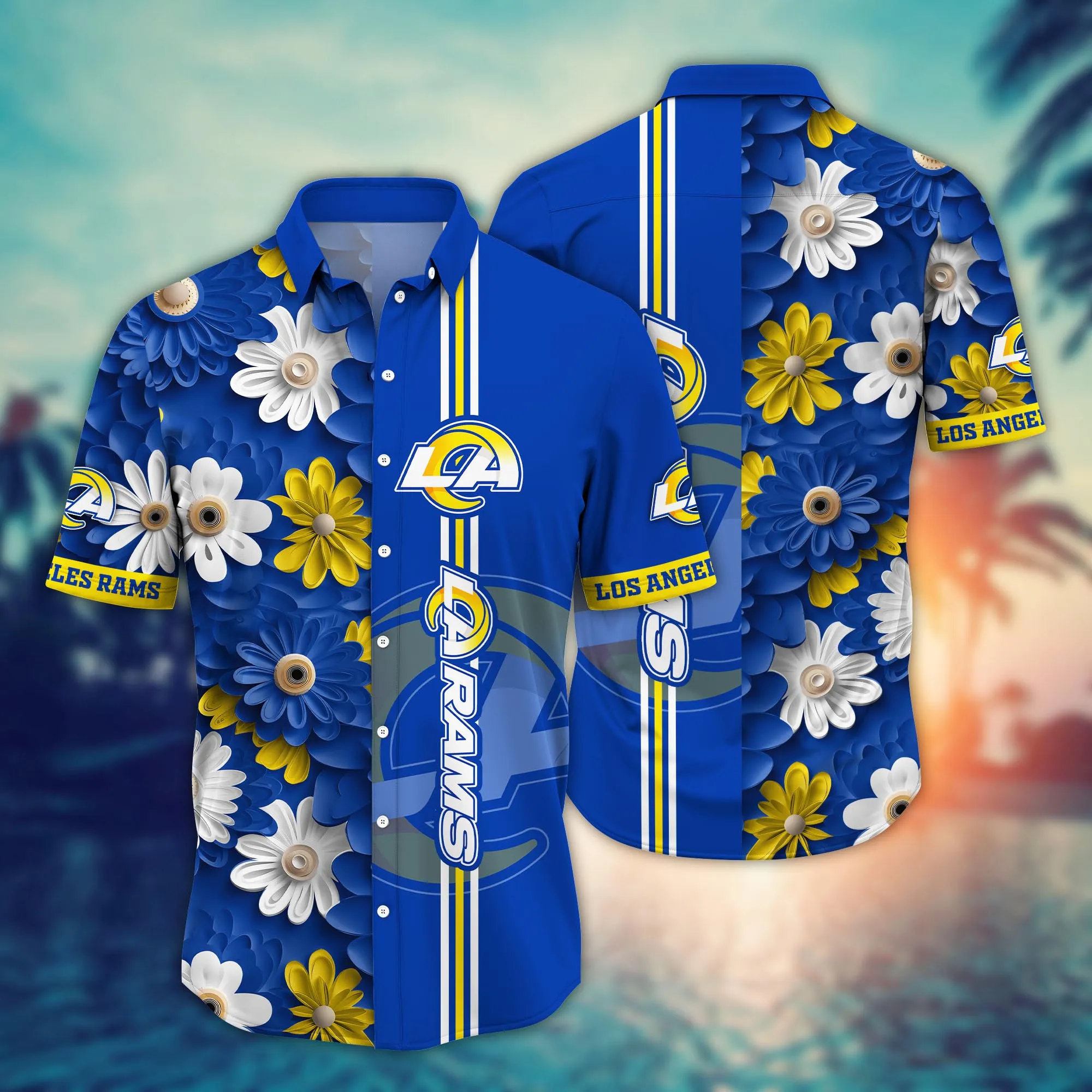 Los Angeles Rams NFL Hawaiian Shirt Ceiling Fans Aloha Shirt Los Angeles Rams NFL Hawaiian Shirt Ceiling Fans Aloha Shirt