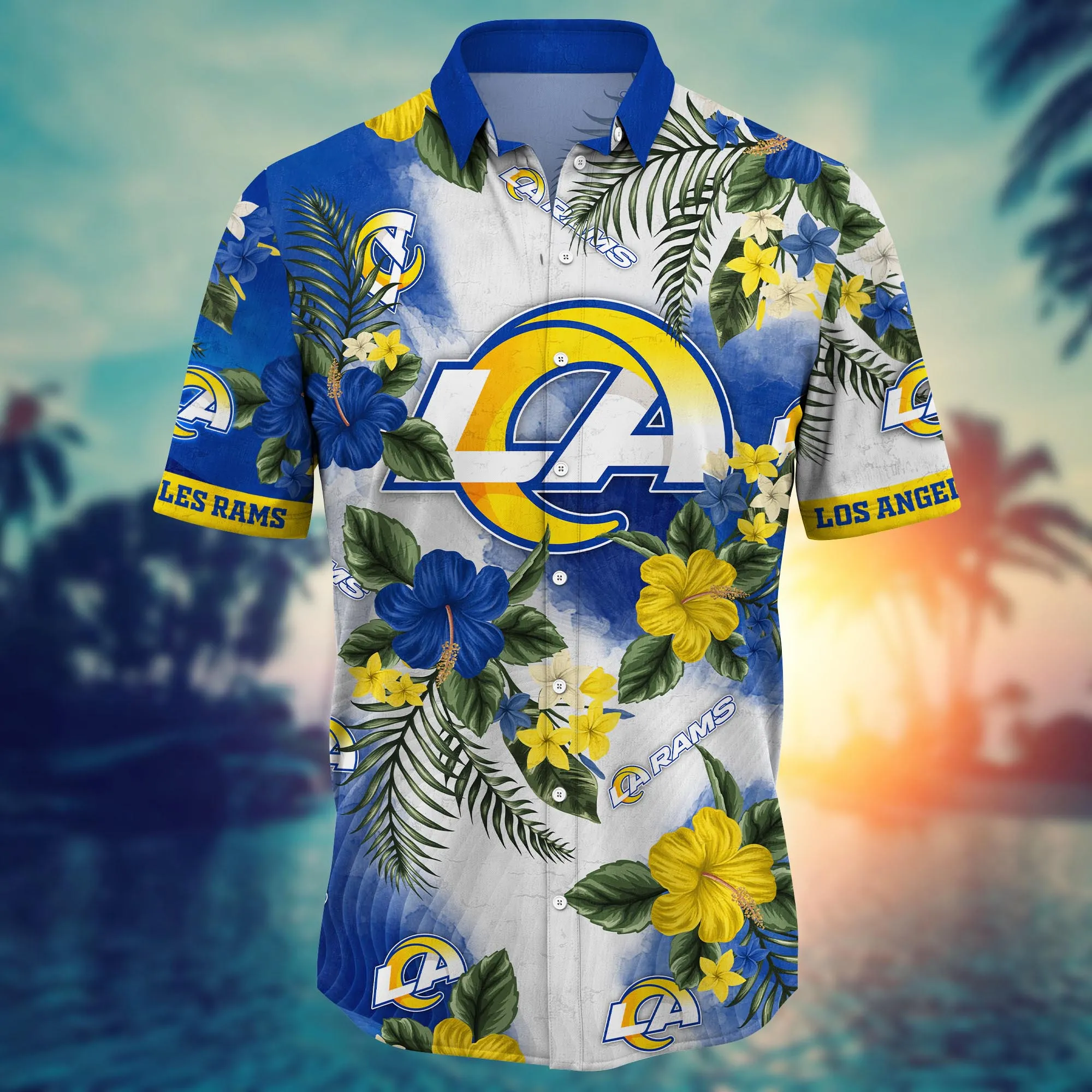 Los Angeles Rams NFL Hawaiian Shirt Daylighttime Aloha Shirt