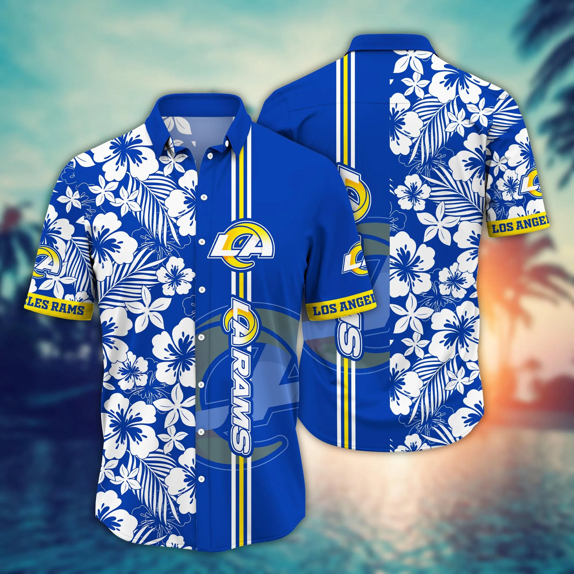 Los Angeles Rams NFL Hawaiian Shirt Ice Cream Seasontime Finals Match Shirts Los Angeles Rams NFL Hawaiian Shirt Ice Cream Seasontime Finals Match Shirts