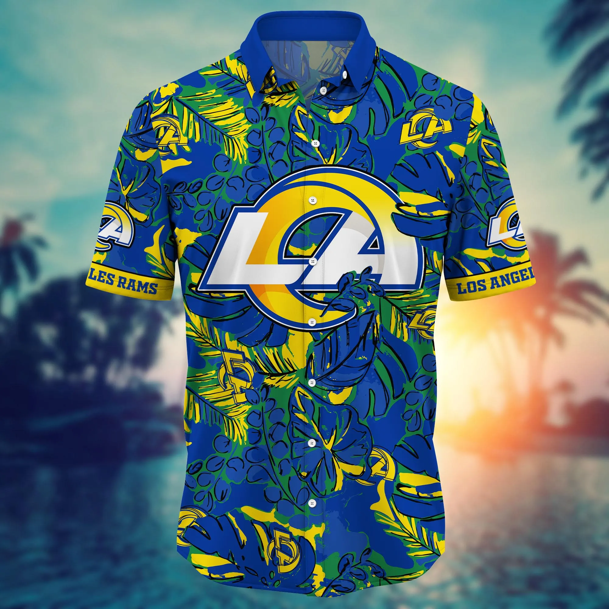 Los Angeles Rams NFL Hawaiian Shirt Sandals Aloha Shirt