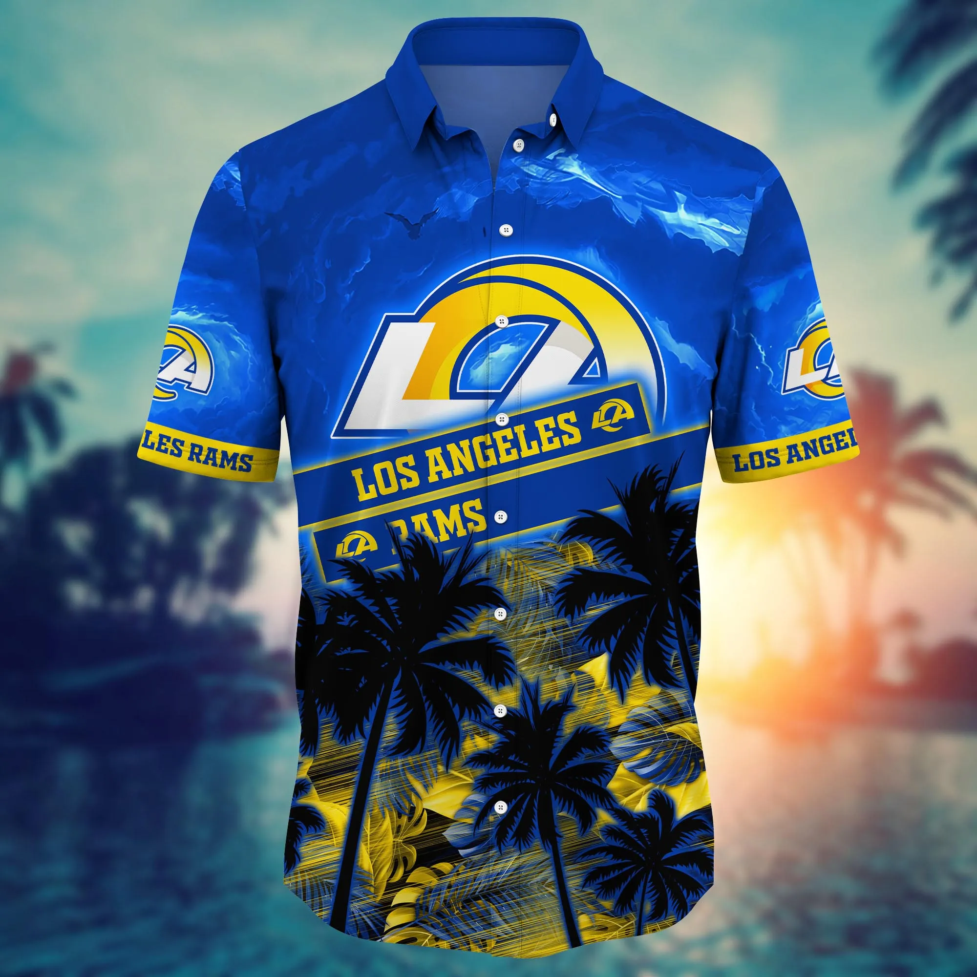 Los Angeles Rams NFL Hawaiian Shirt Vacation Timetime Aloha Shirt
