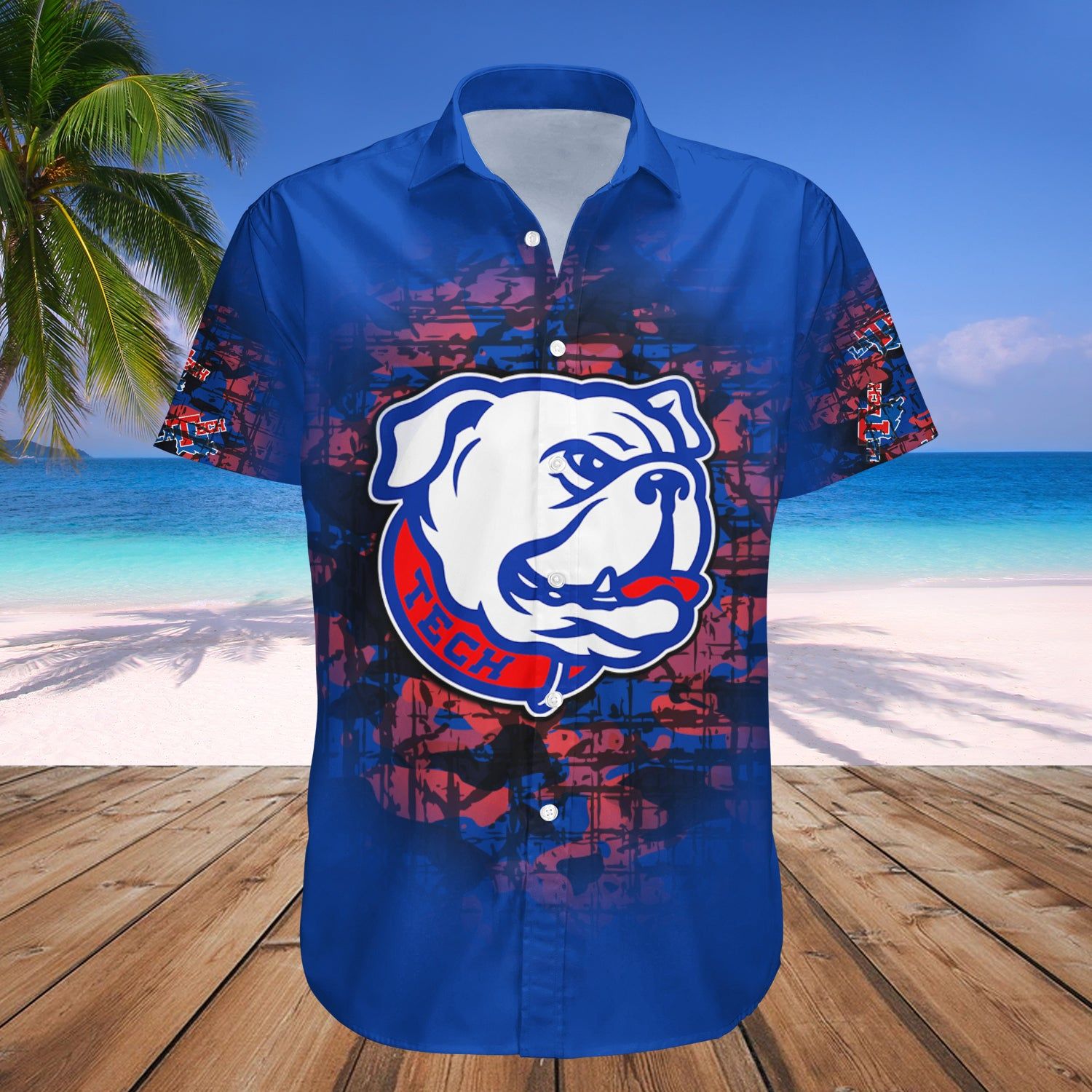 Louisiana Tech Bulldogs Hawaii Shirt Camouflage Vintage – NCAA