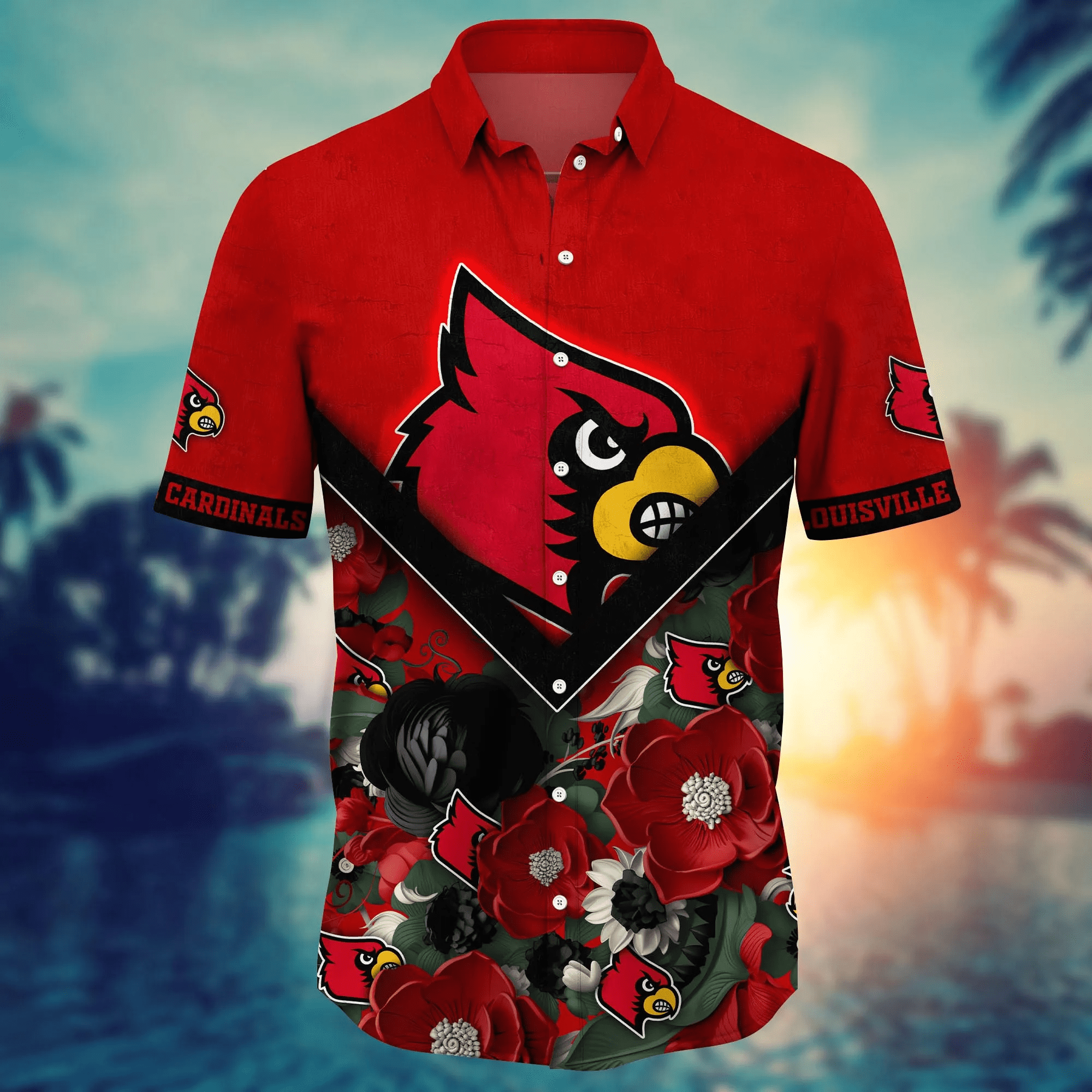 Louisville Cardinals NCAA Hawaiian Shirt Custom Summer Camps Aloha Shirt