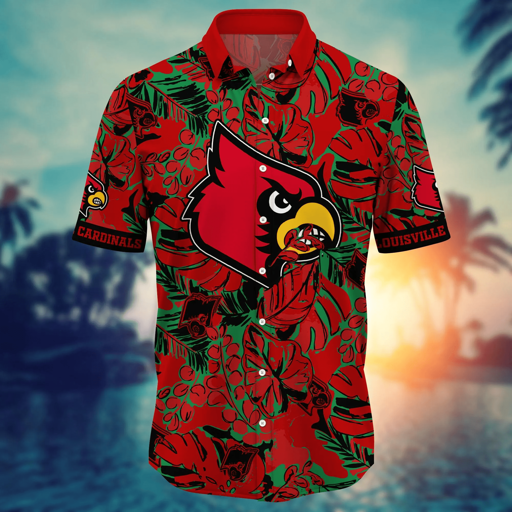 Louisville Cardinals NCAA Hawaiian Shirt Shorts Aloha Shirt