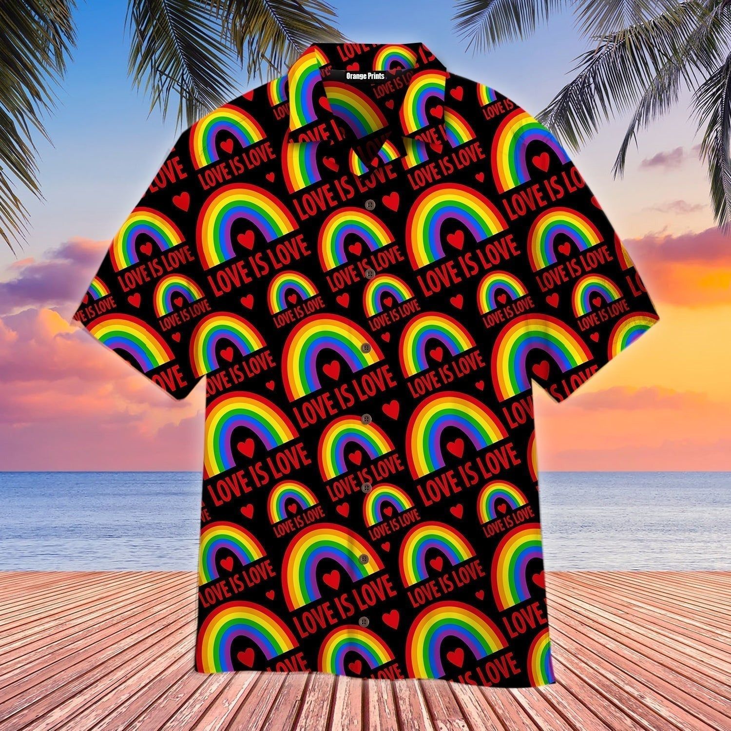 Love Is Love Lgbt Pride Aloha Hawaiian Shirts For Men & For Women |
