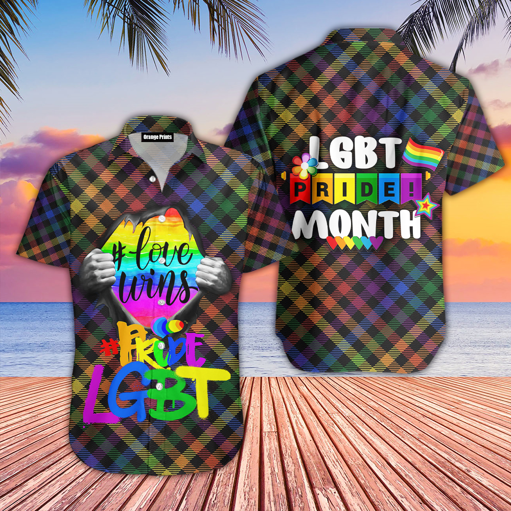 Love Wins Lgbt Pride Month Aloha Hawaiian Shirts For Men & For Women |