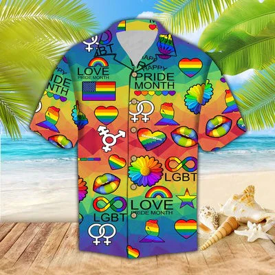 Love Wins Lgbt Pride Month Aloha Trendy Hawaiian Shirts For Men & For Women
