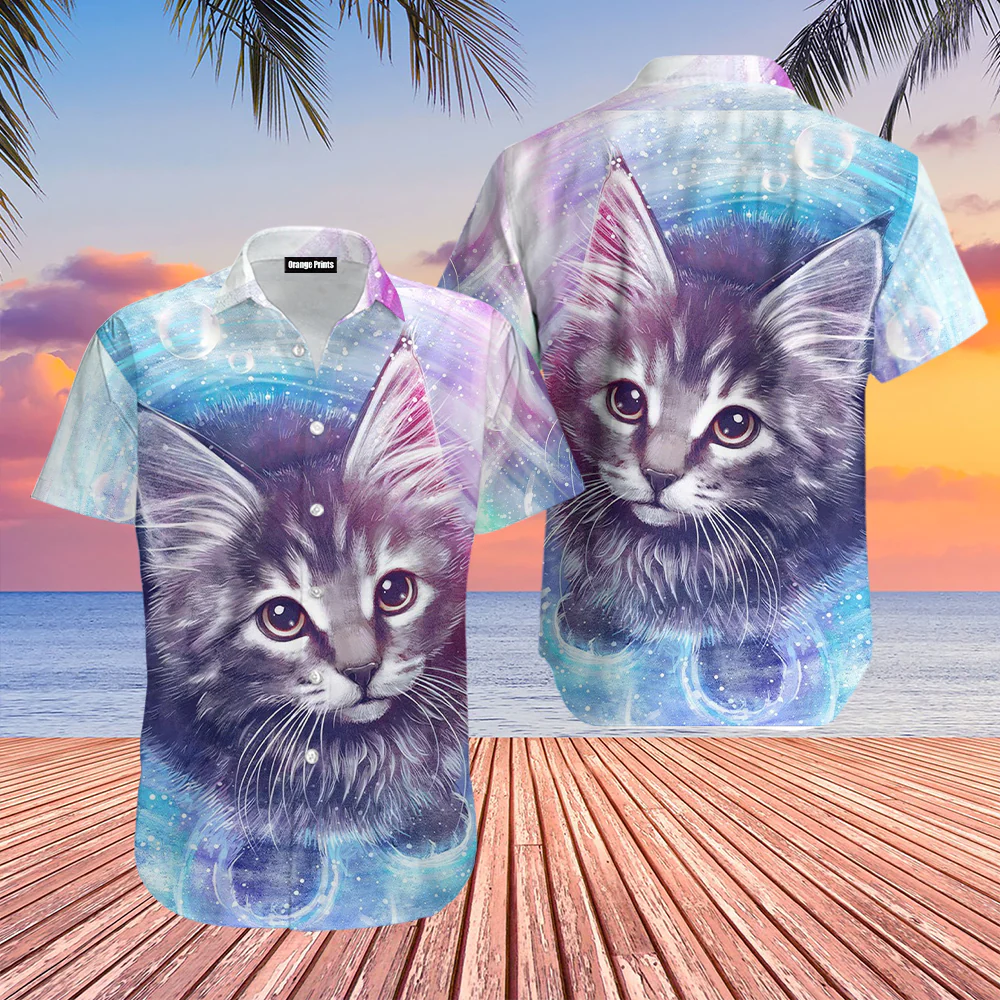Lovely Cat Trendy Hawaiian Shirt For