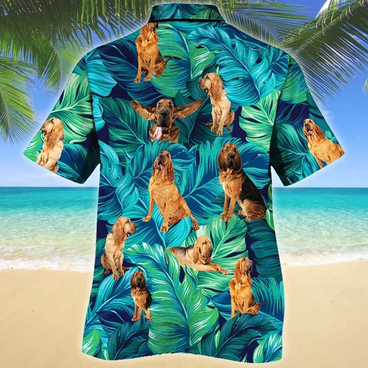 Loyal Bloodhound Dog Lovers Gift Idea Pattern Trendy Hawaiian Shirt