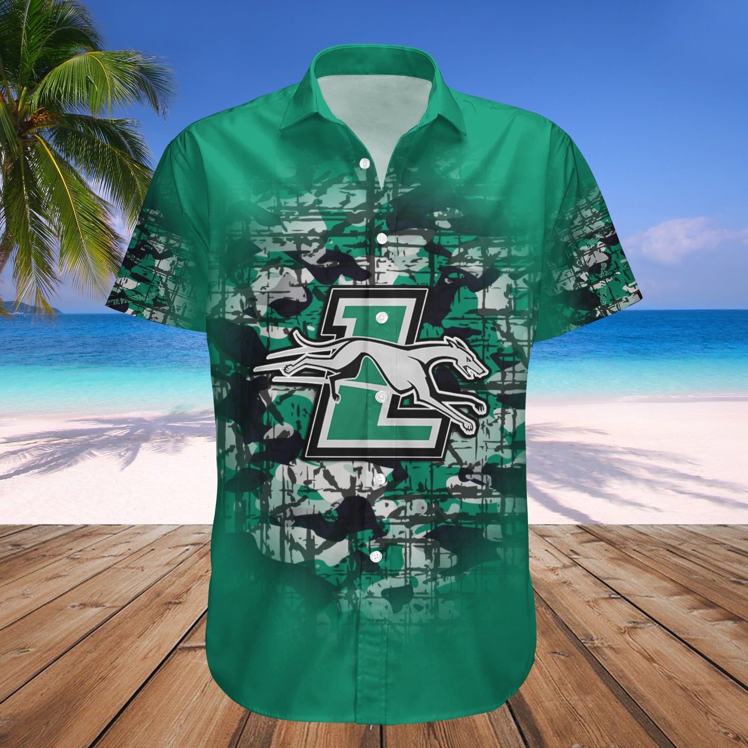 Loyola-Maryland Greyhounds Hawaii Shirt Camouflage Vintage – NCAA