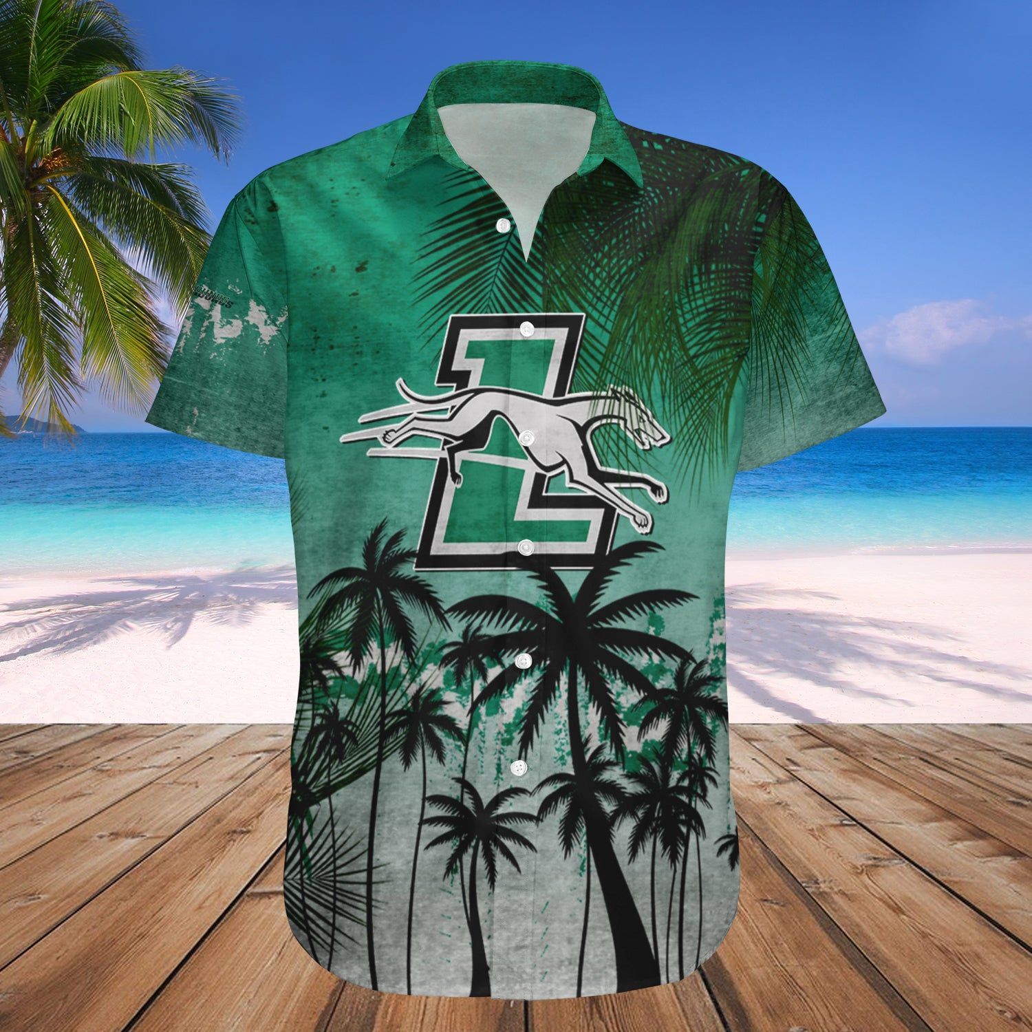 Loyola-Maryland Greyhounds Hawaii Shirt Coconut Tree Tropical Grunge – NCAA