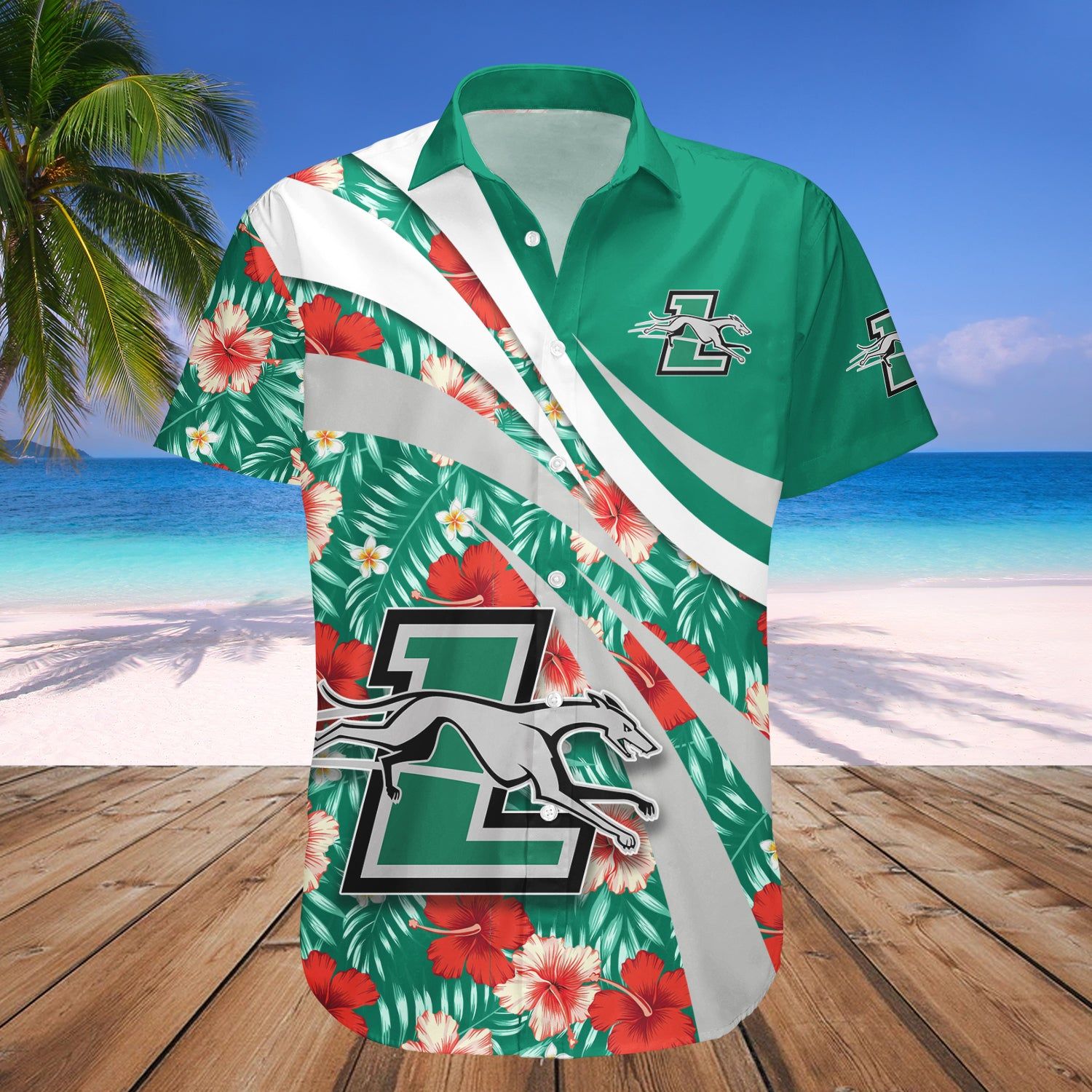 Loyola-Maryland Greyhounds Hawaii Shirt Hibiscus Sport Style – NCAA