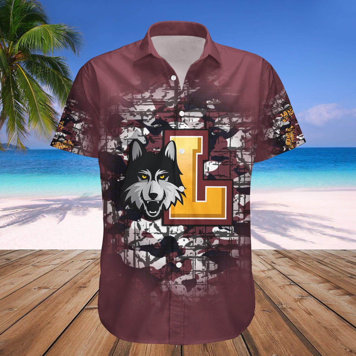 Loyola Ramblers Hawaii Shirt Camouflage Vintage – NCAA