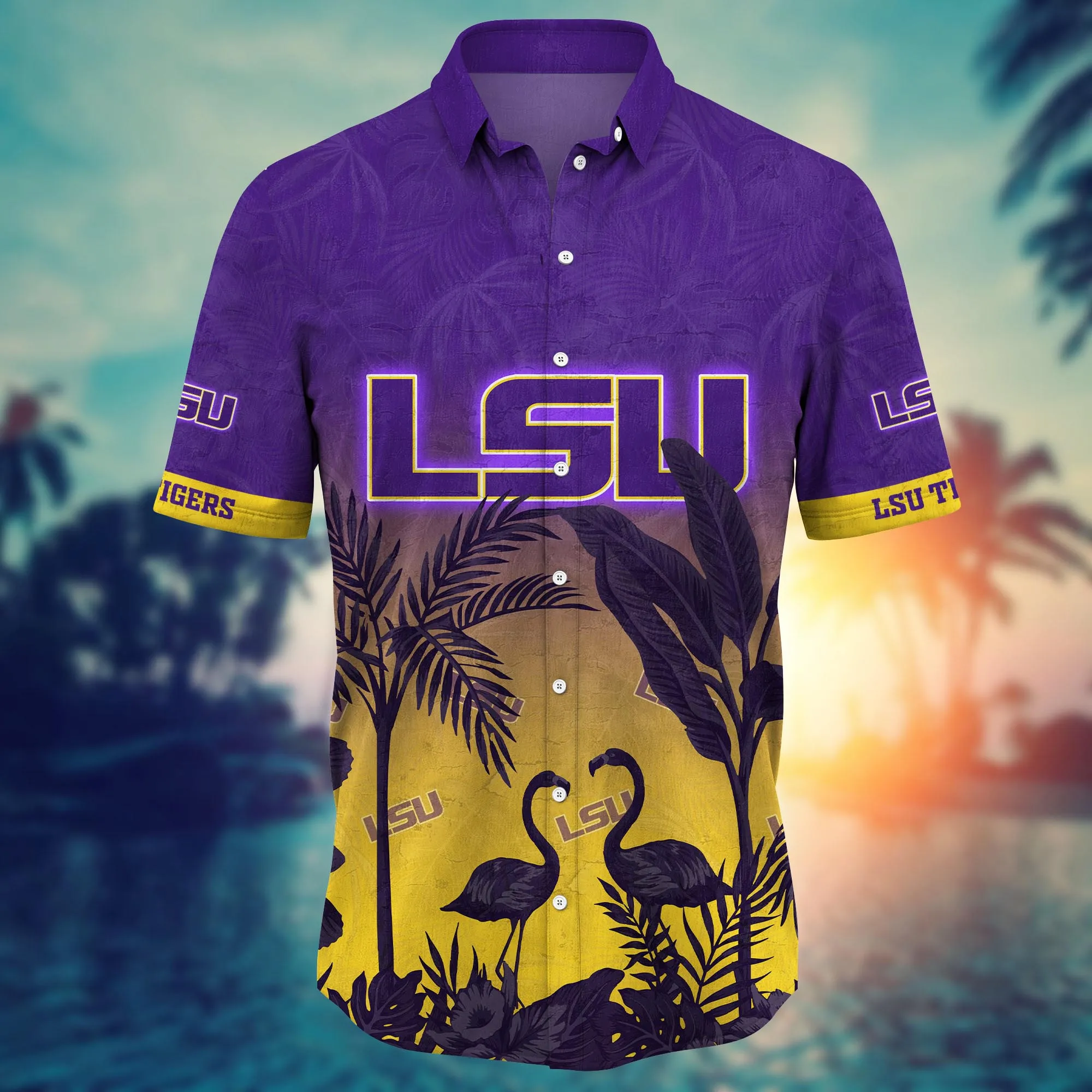 Lsu Tigers NCAA Hawaiian Shirt Breaktime Aloha Shirt